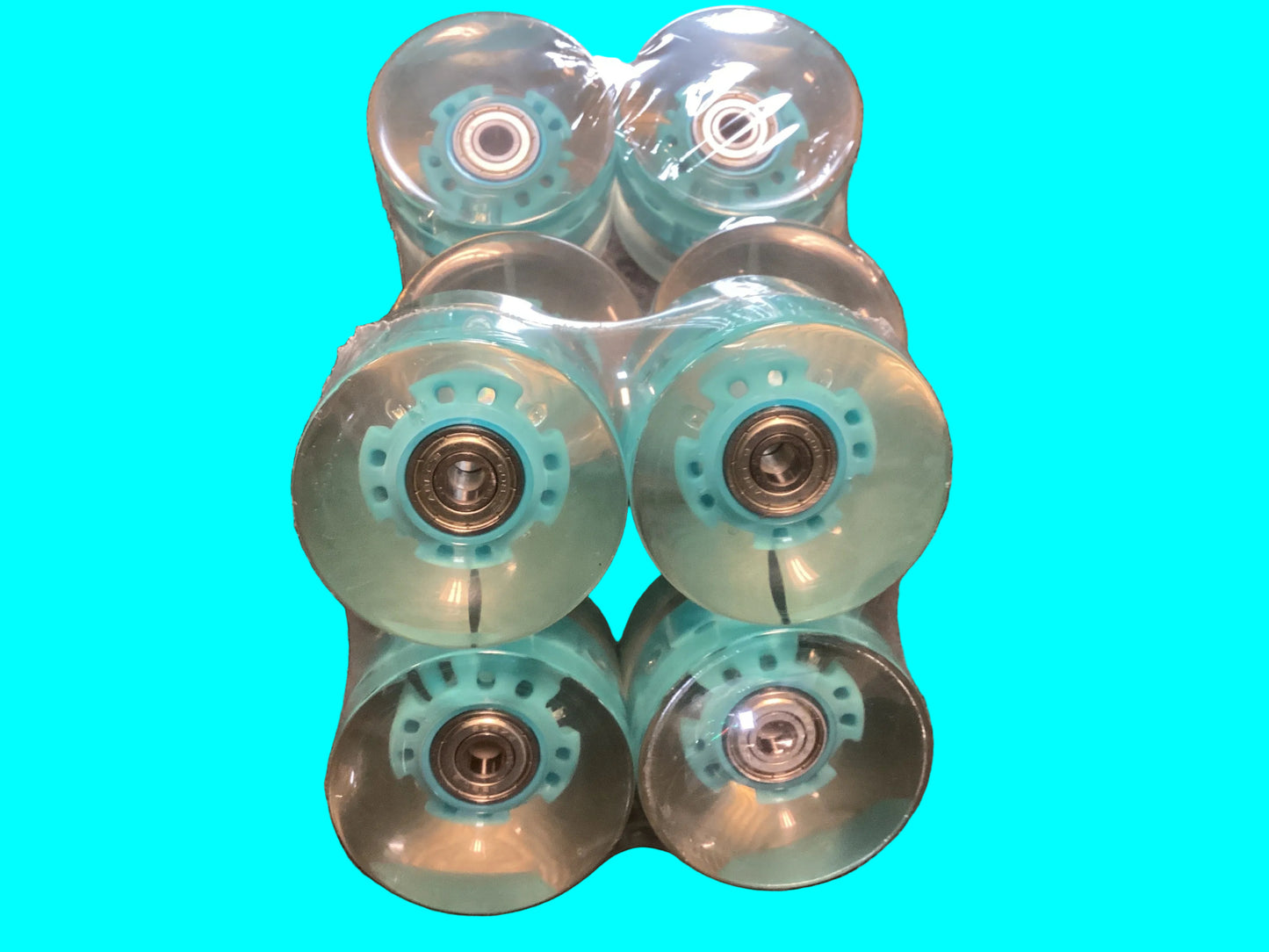 Yocaher LED light up cruiser or longboard skateboard wheels 60mm 78a