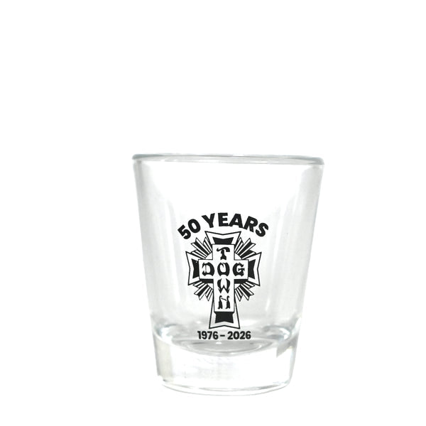 Dogtown 50 Years Cross Shot Glass