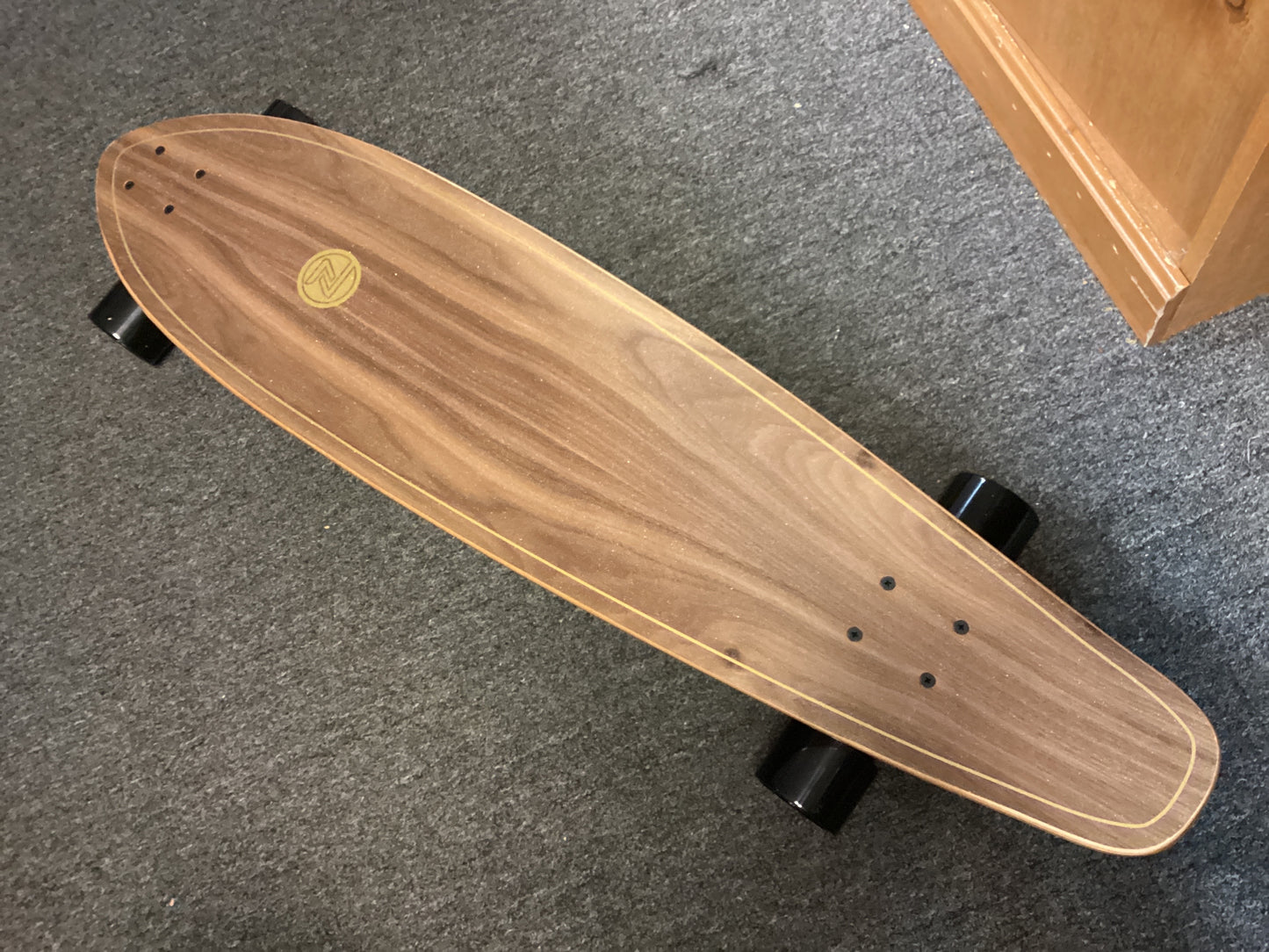 Z Flex longboard complete skateboard Ruins to Roses Roundtail kick tail