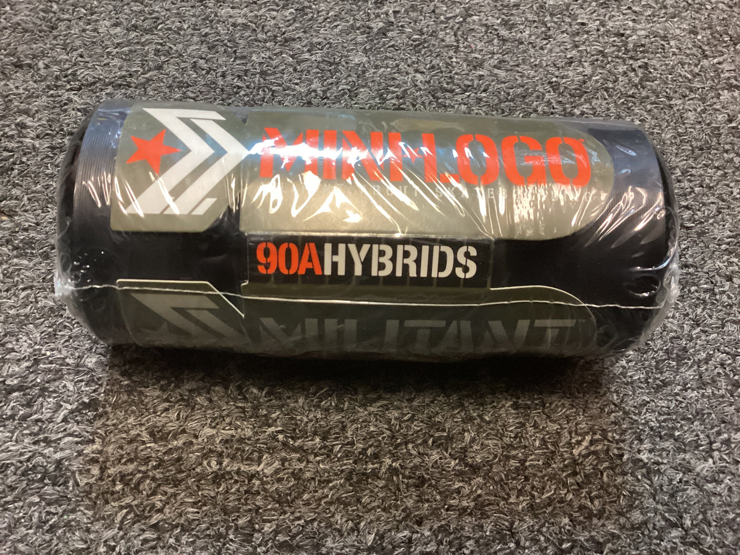 Mini Logo Skateboard Wheels Hybrid A Cut Black 58mm 90A