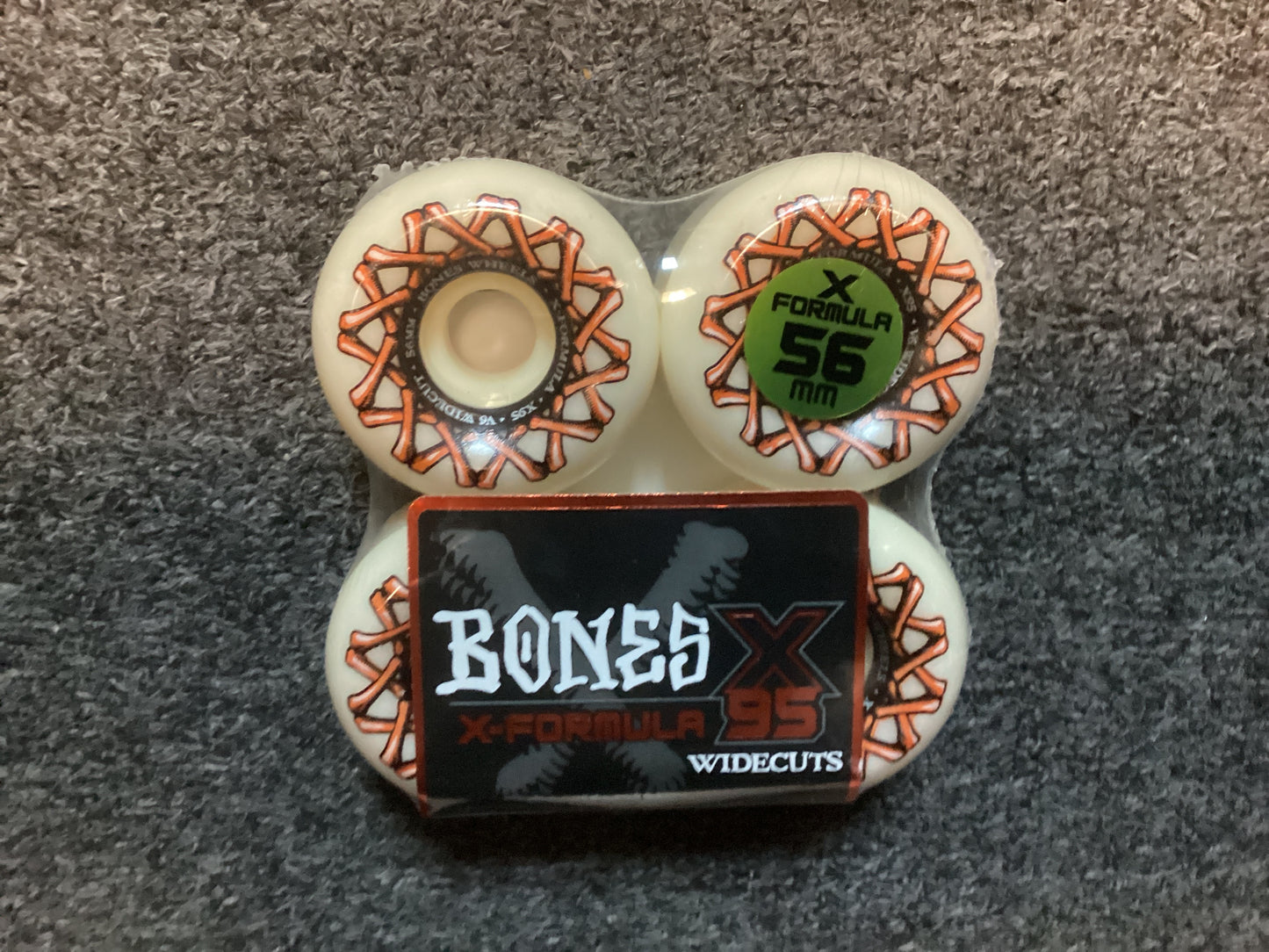 Bones Skateboard Wheels X Formula 56mm X95A Widecuts