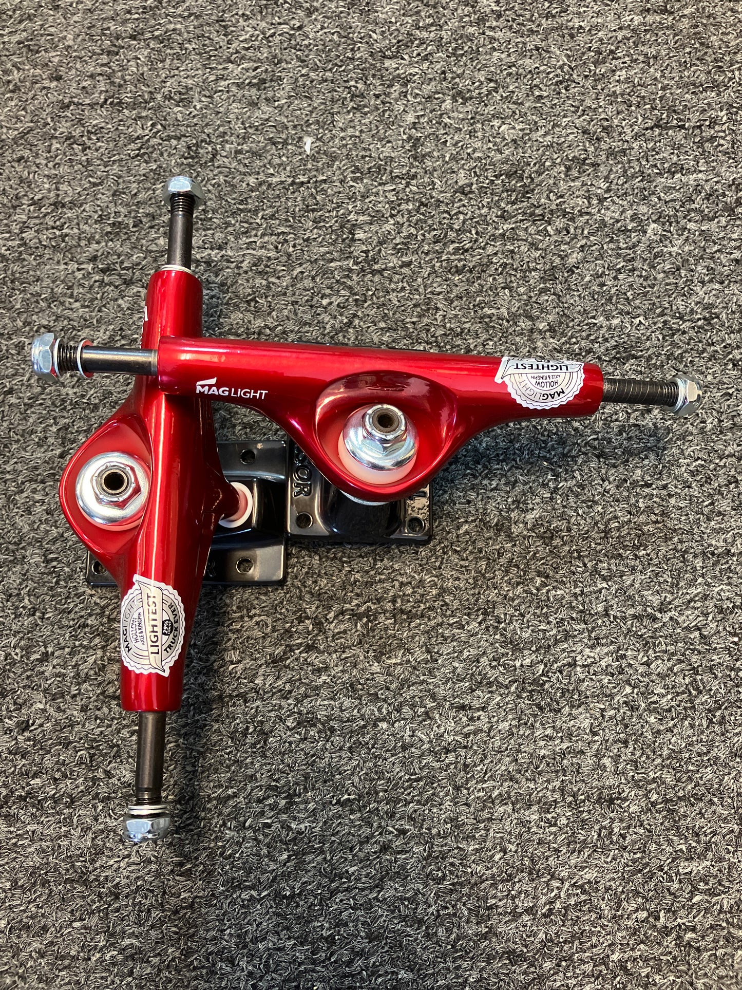 Tensor Trucks Mag Light Hollow Red Skateboard Trucks 5.25