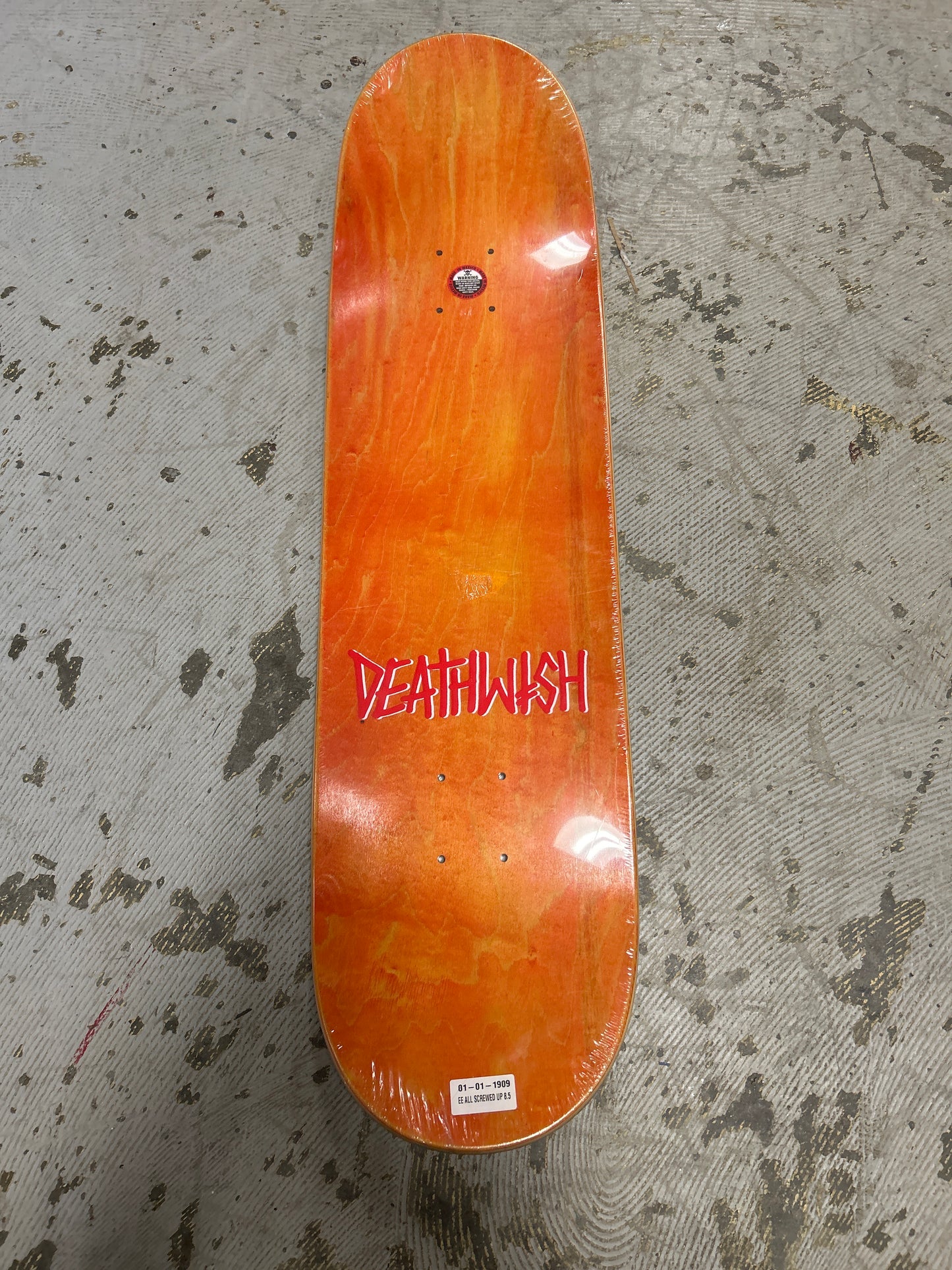 Deathwish 8.5 Erik Ellington Reaper with Dalmatian All Screwed Up Deck