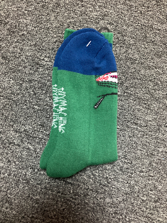 Toy Machine Crew Secret Stoner socks- Forest