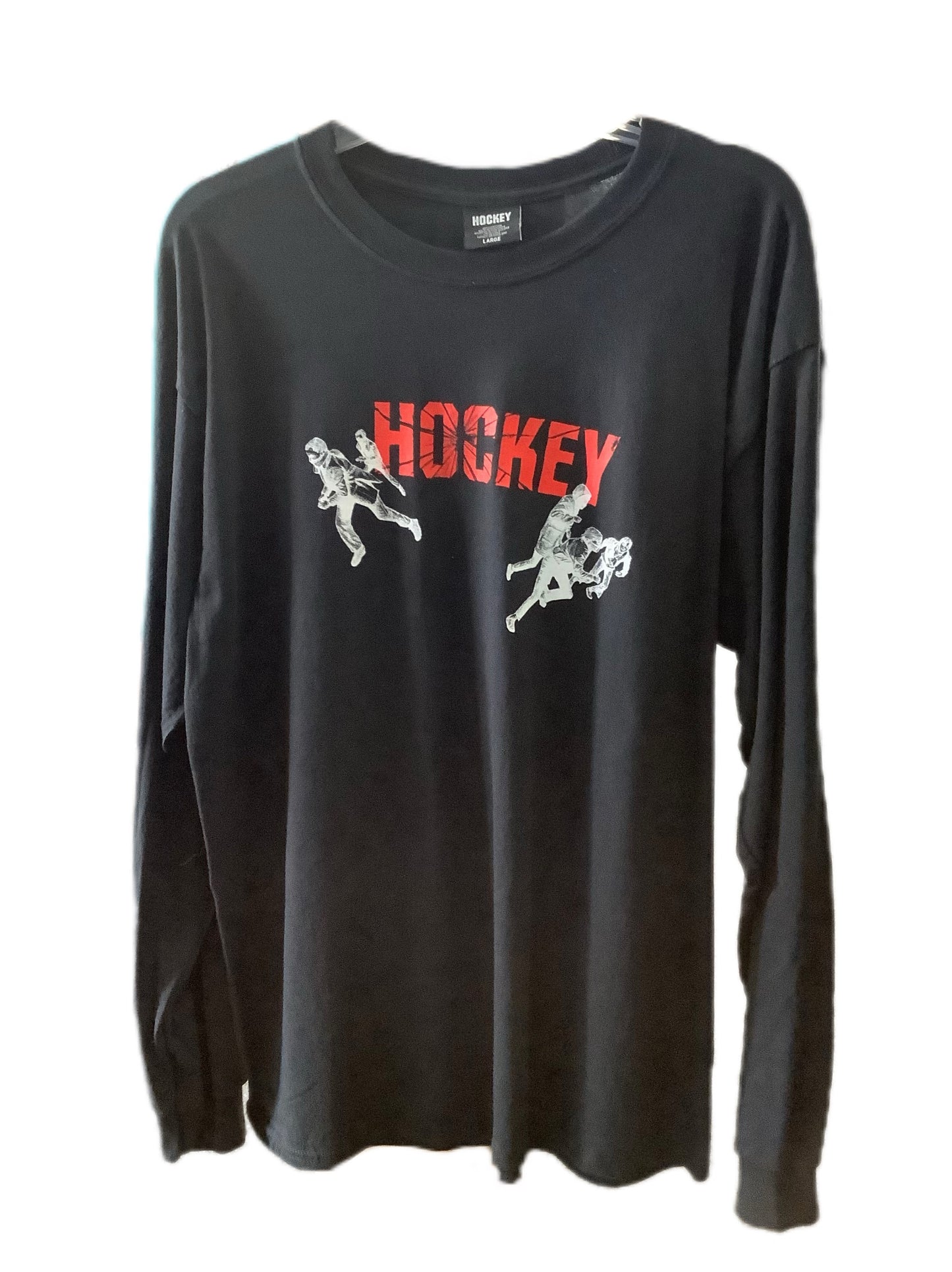 Hockey Shattered Bandits Long-Sleeve Black Shirt L