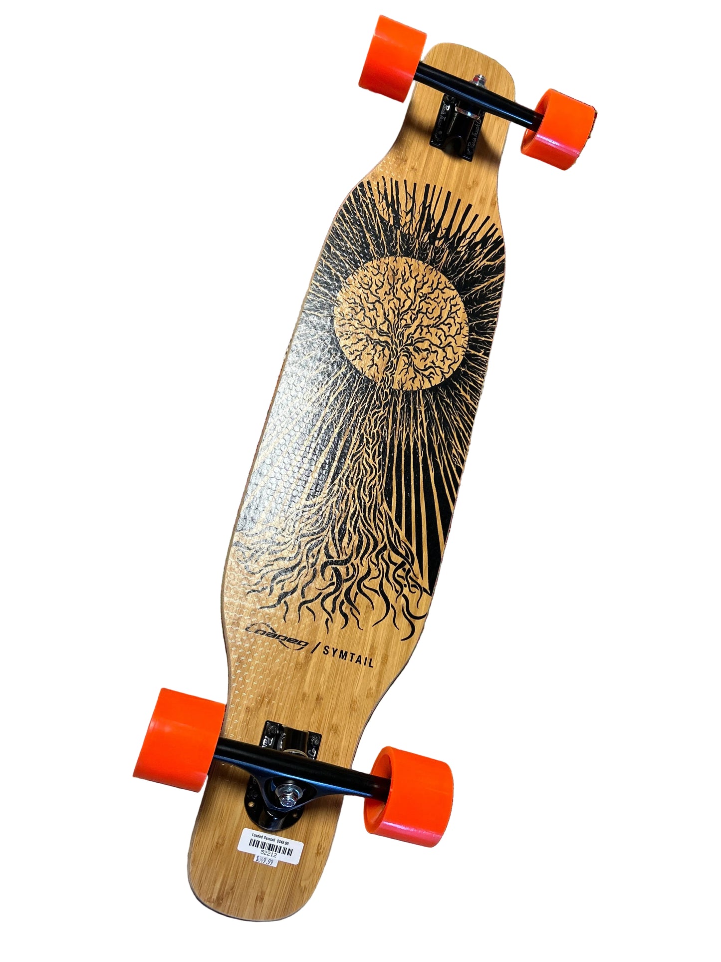 Loaded complete Longboard skateboard Symtail 39.5” with Paris Trucks & 70mm 80a Orangatang