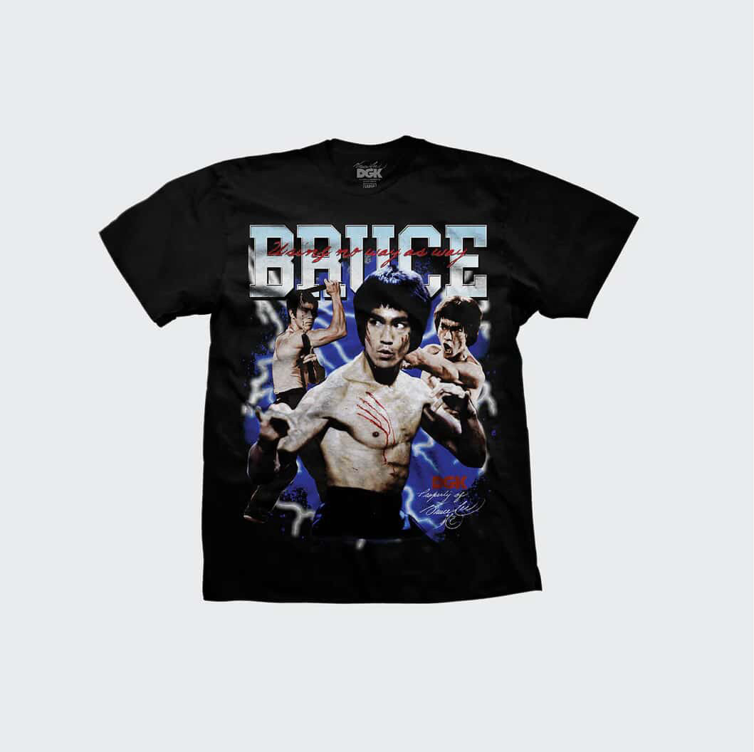 DGK x Bruce Lee Immortality Black Tee