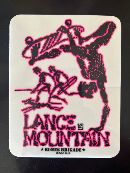 Bones Brigade Sticker Lance Mountain Asst. Colors 3.5” x 4.5”