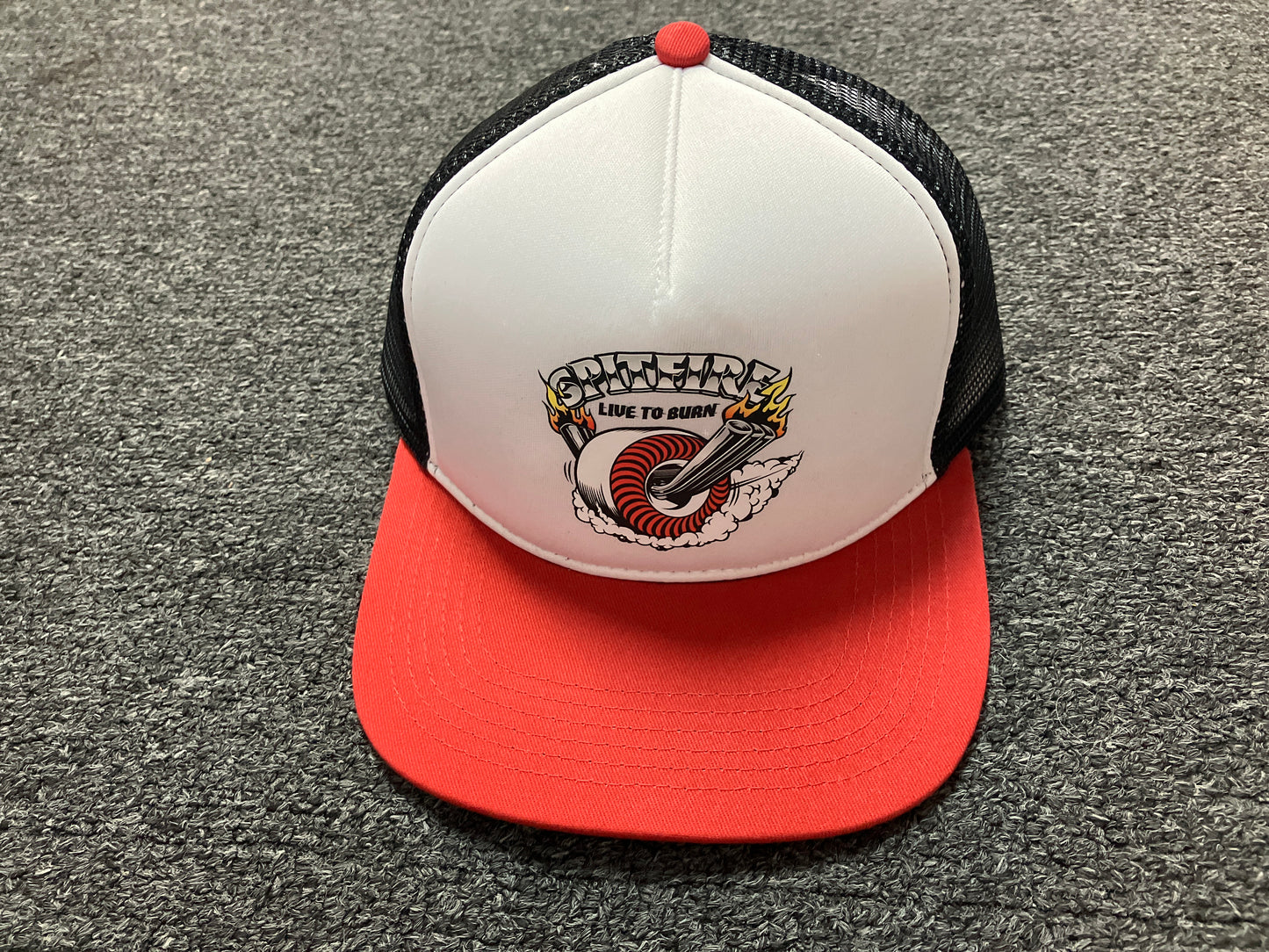 Spitfire SnapBack Hat Mesh Live to Burn