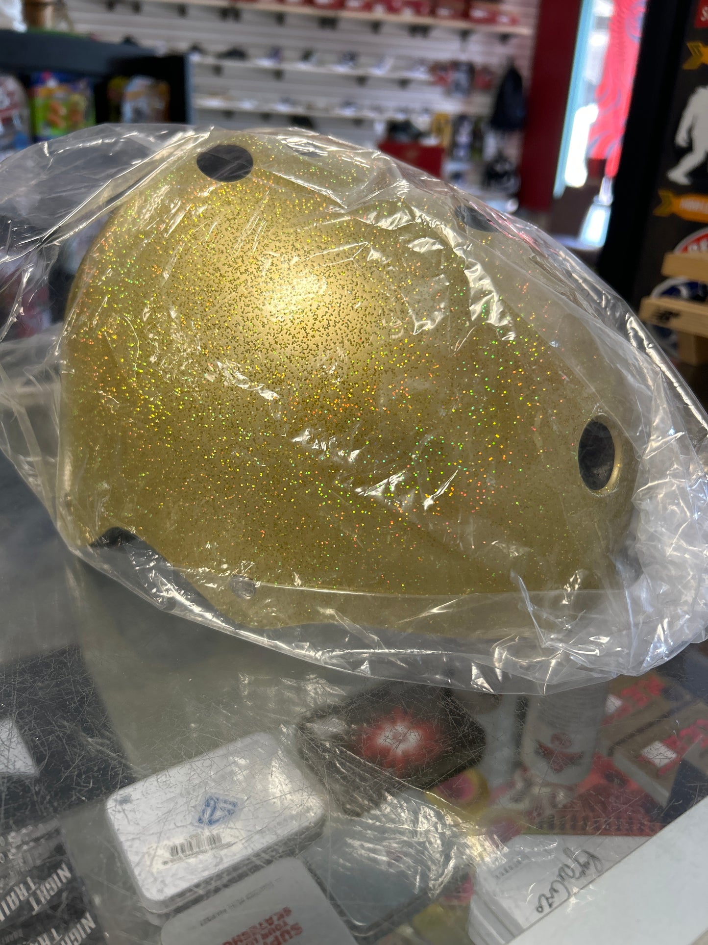 Triple Eight Sweatsaver S/M Helmet Gold Glitter