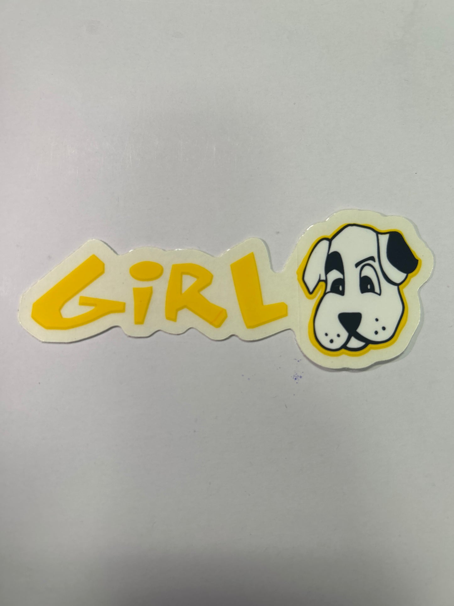 Girl Dog Sticker