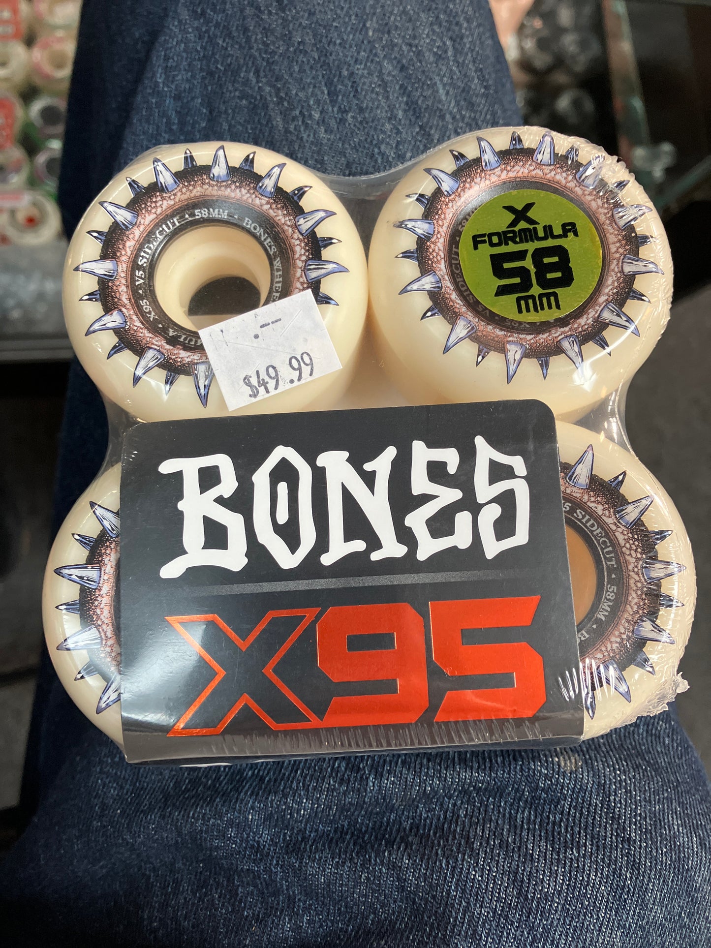 Bones 58mm X95 Street Cleats V5 side cut