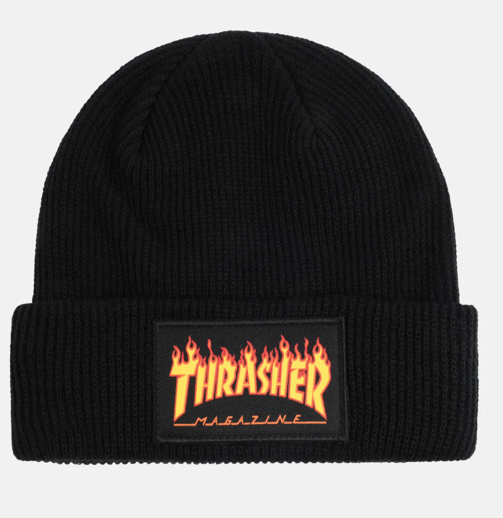 Thrasher Flame Patch Beanie