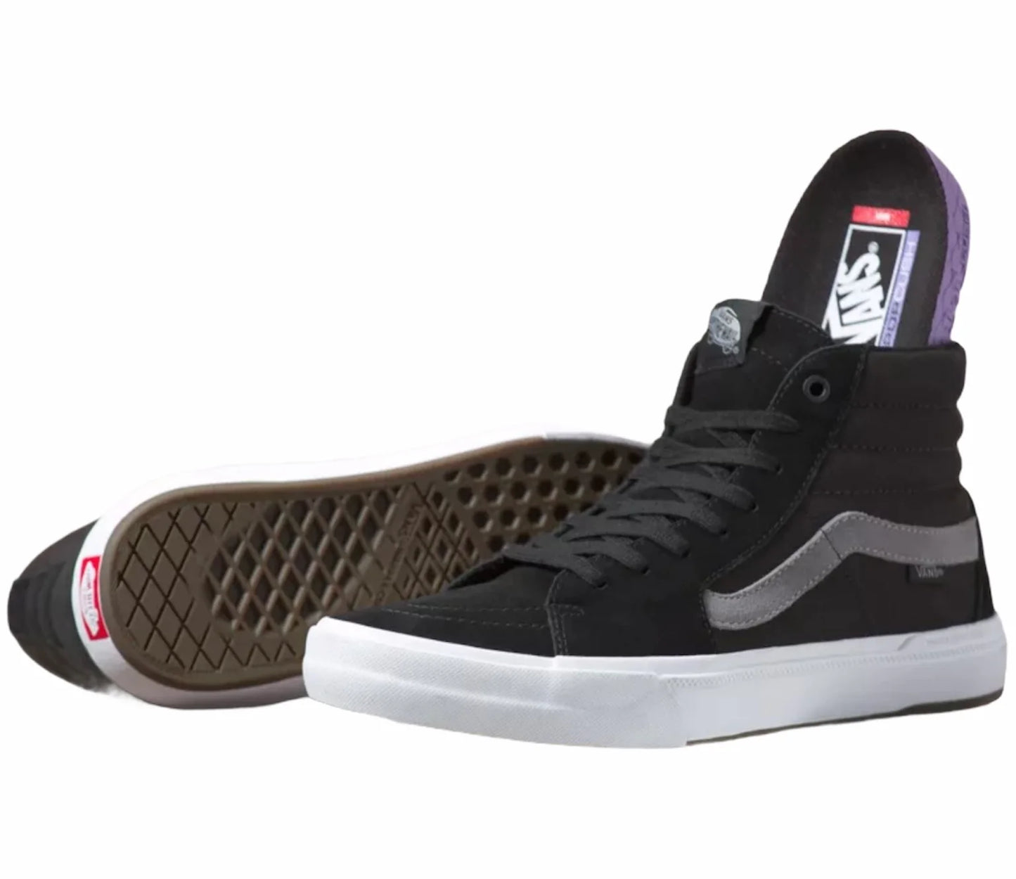 Vans SK8-Hi Pro BMX Shoes Black/Grey/White