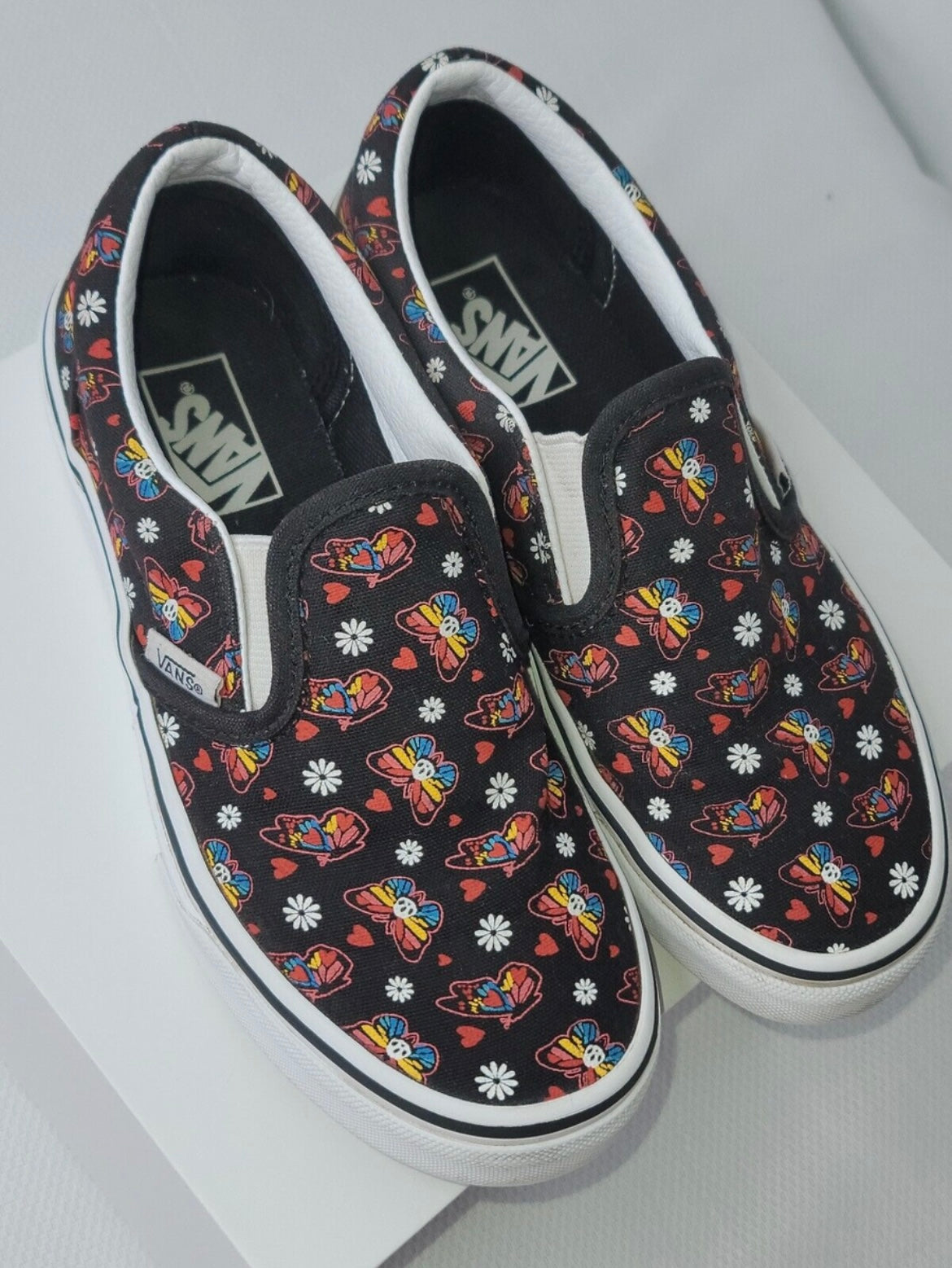 Vans Classic Slip On Glow Butterfly Junior Shoes