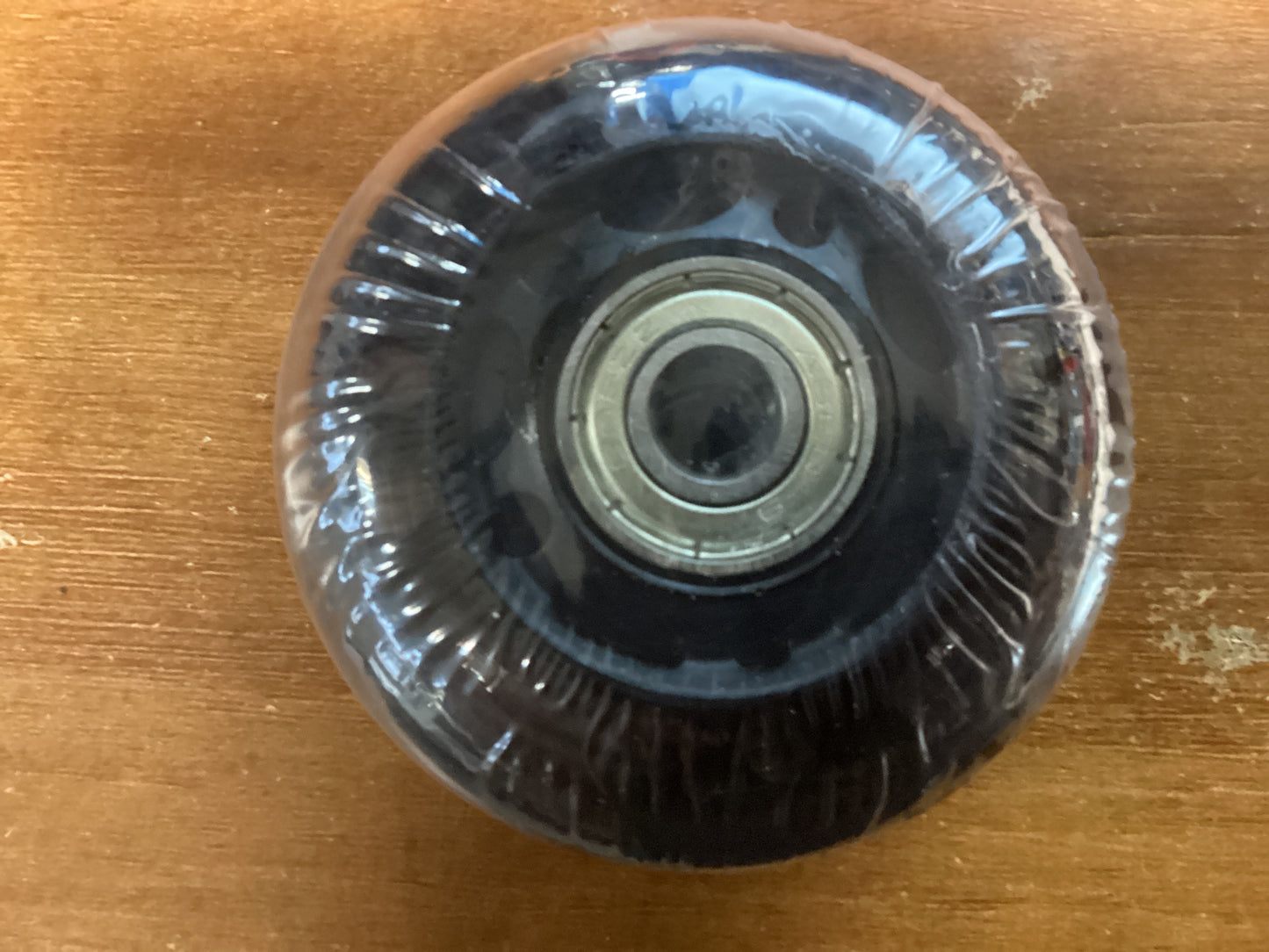 LED Light Up Inline Wheels black 64mm 82A with bearings