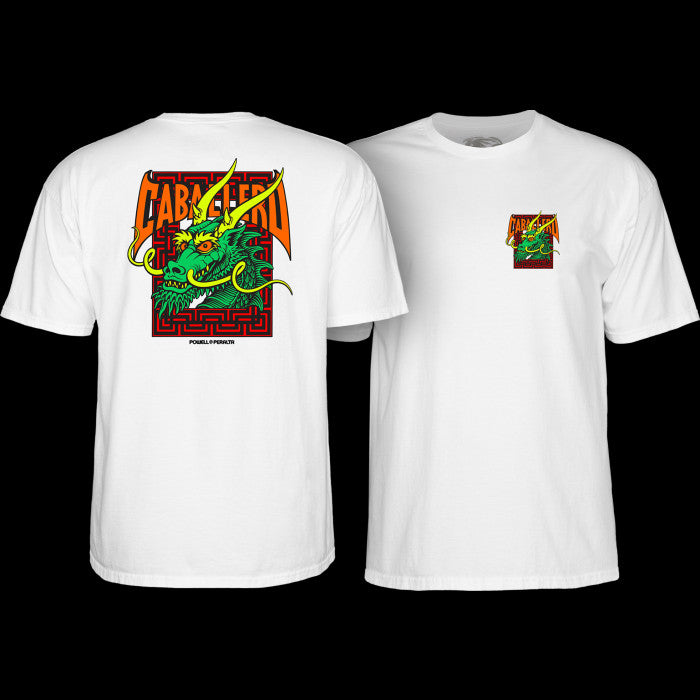 Powell Peralta Cab Street Dragon Large T Shirt white