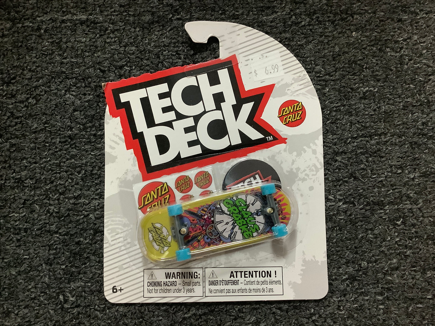 Tech Deck fingerboard Santa Cruz Shaped