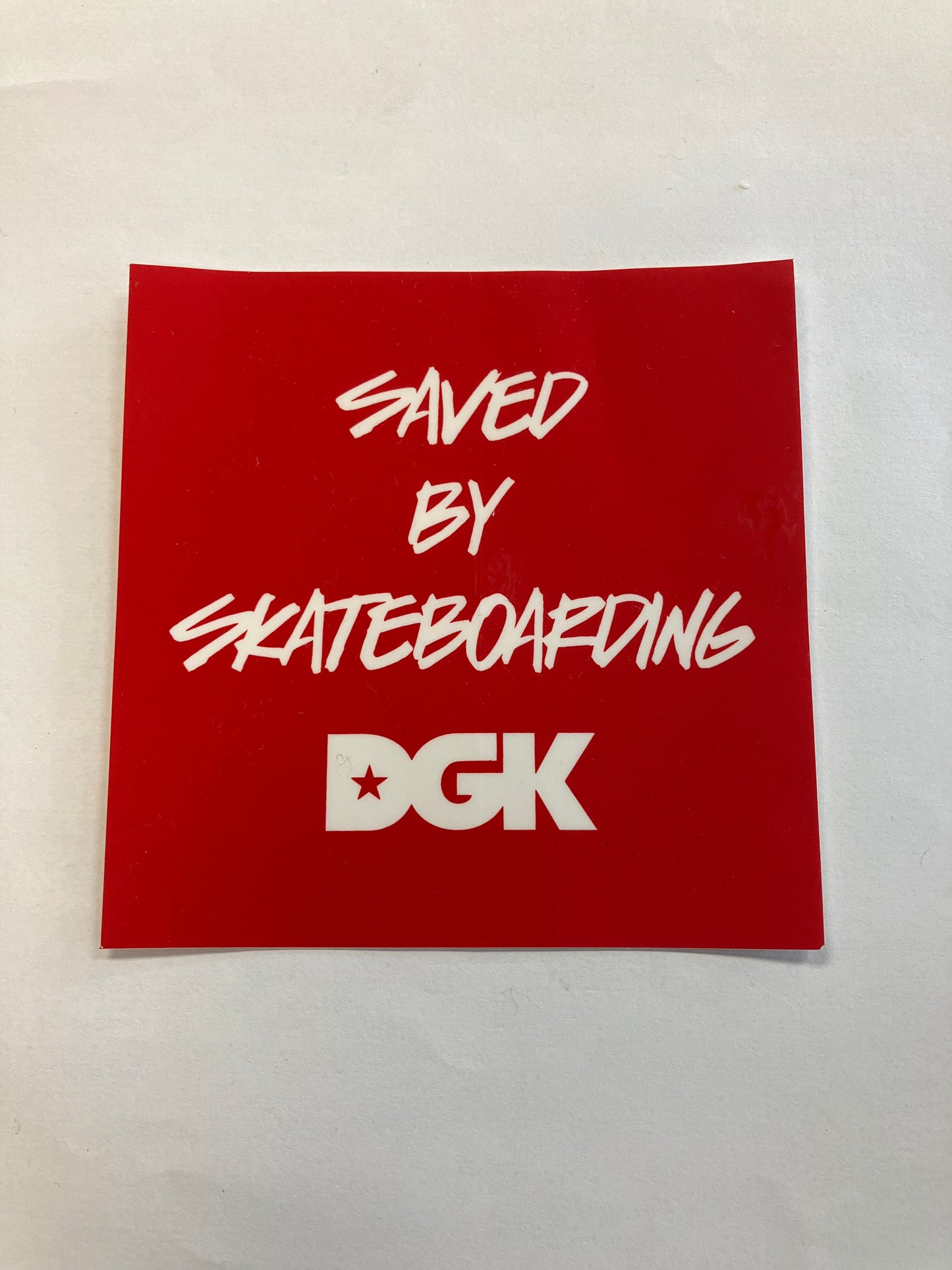 DGK Saved By Skateboarding Stickers 4”
