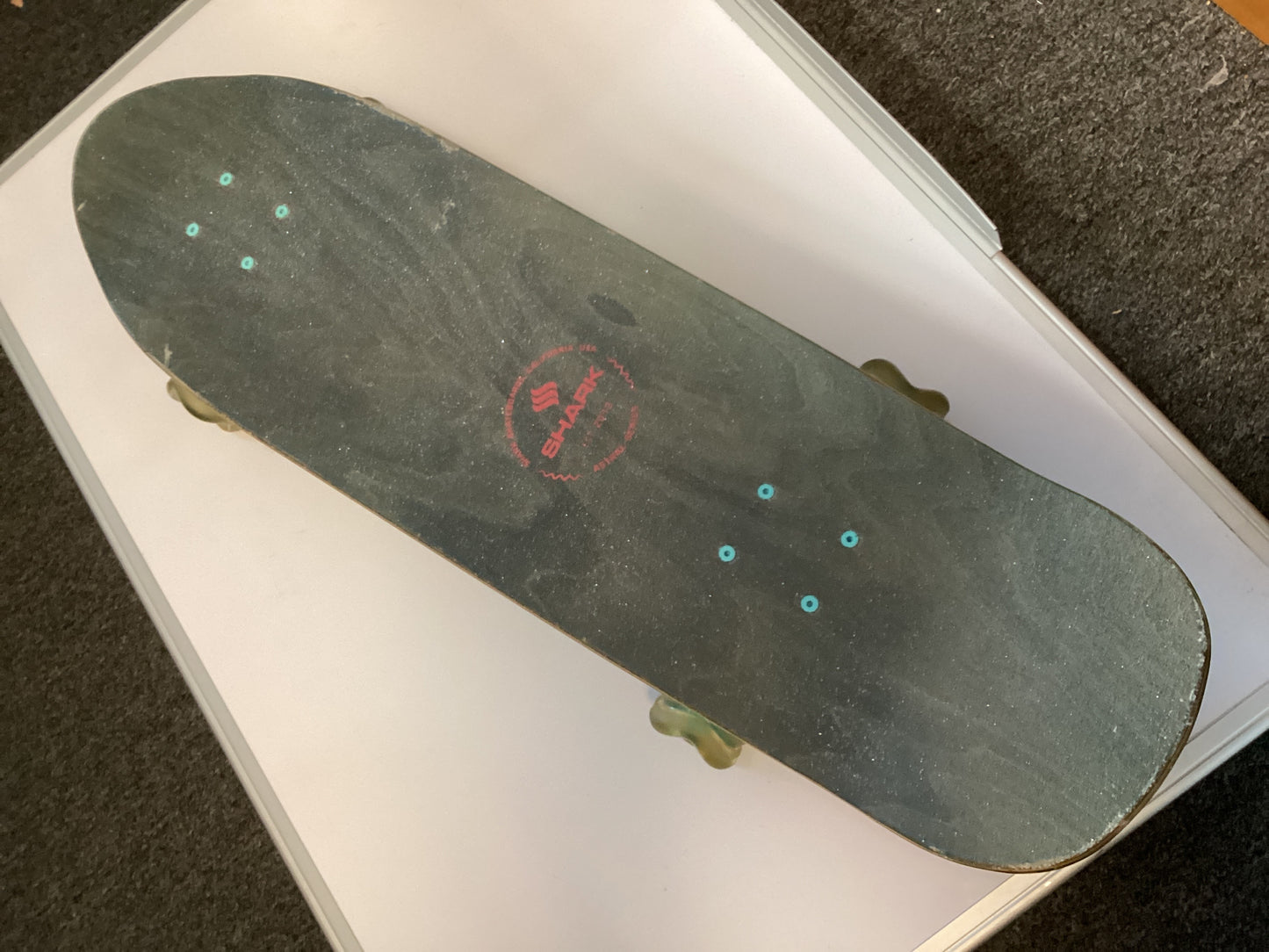 USED Shark 9”x31” Complete Skateboard Cruiser