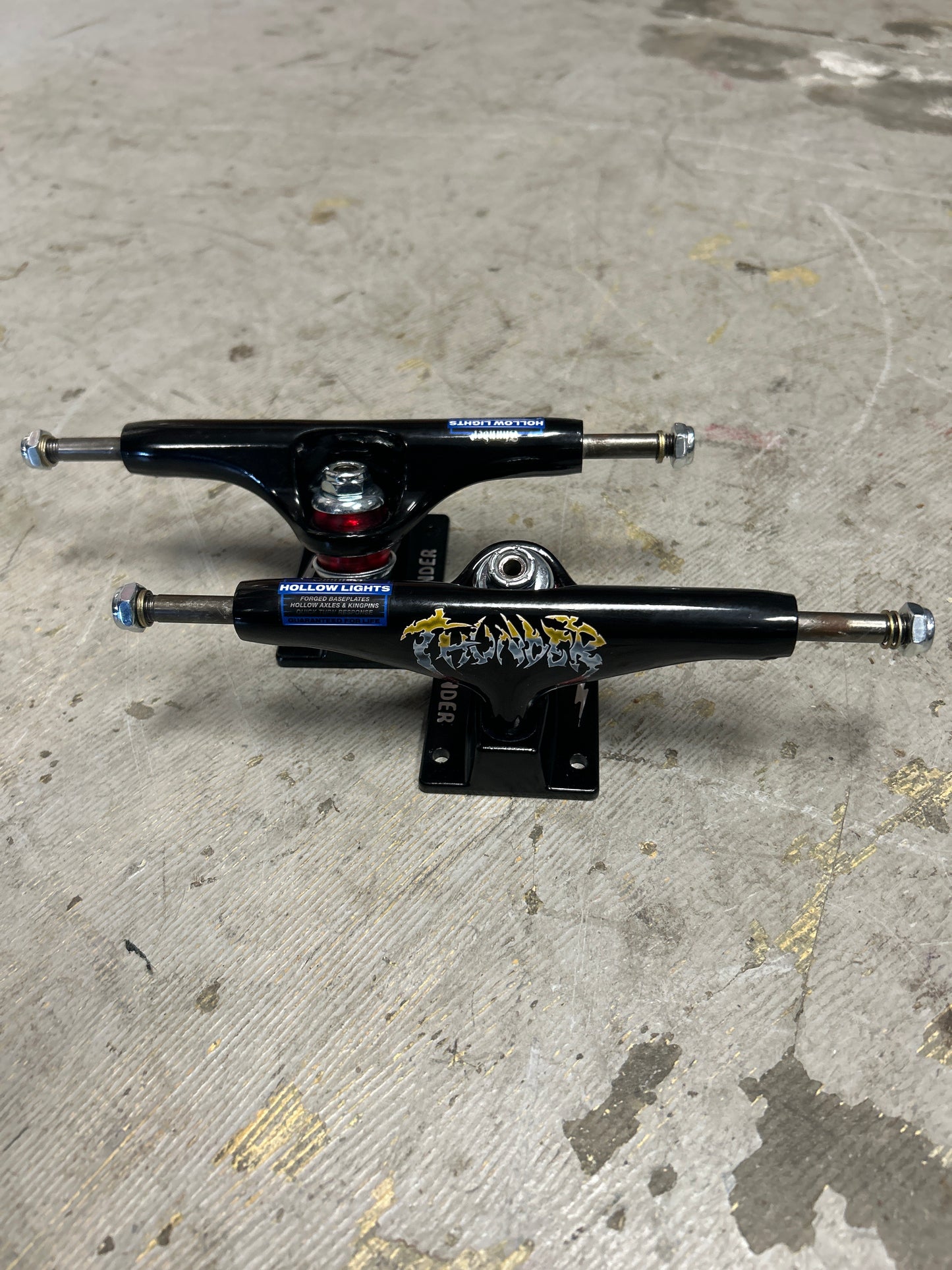 Thunder 149 Severed Hollow Lights Black Trucks