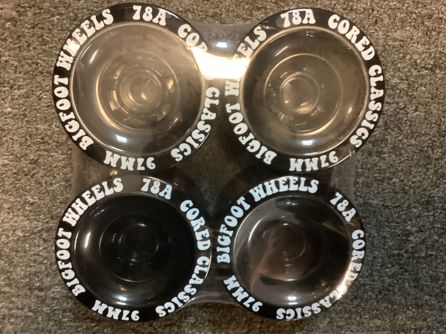Bigfoot 97mm skateboard wheels black 78A