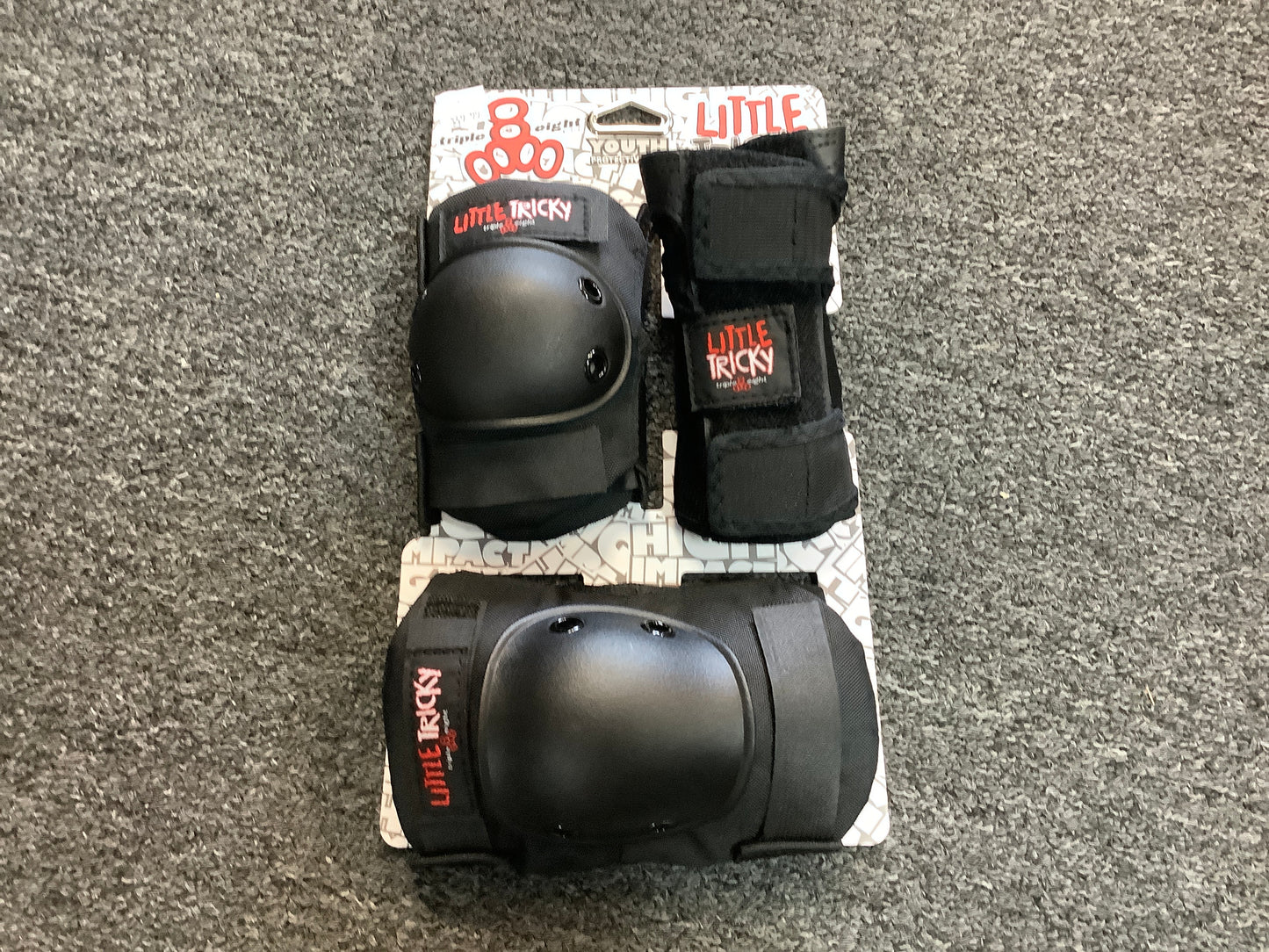 Triple Eight pad set Jr Little Tricky 6 pack black