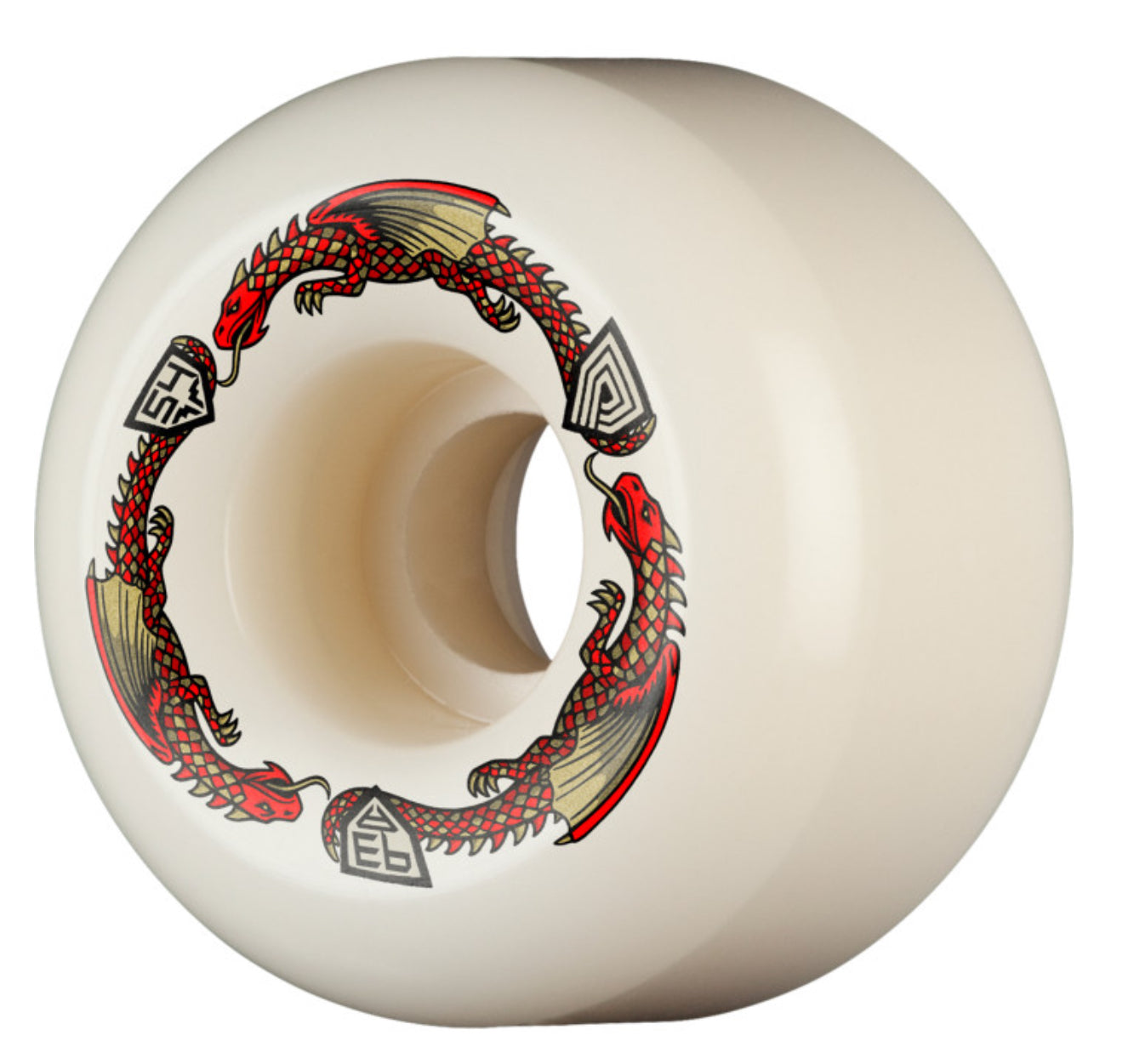 Powell Peralta Dragons 93A - A2 Symmetrical Shape - Wide Ride Patch - 54mm x 39mm 93A A2 Skateboard Wheels 4pk
