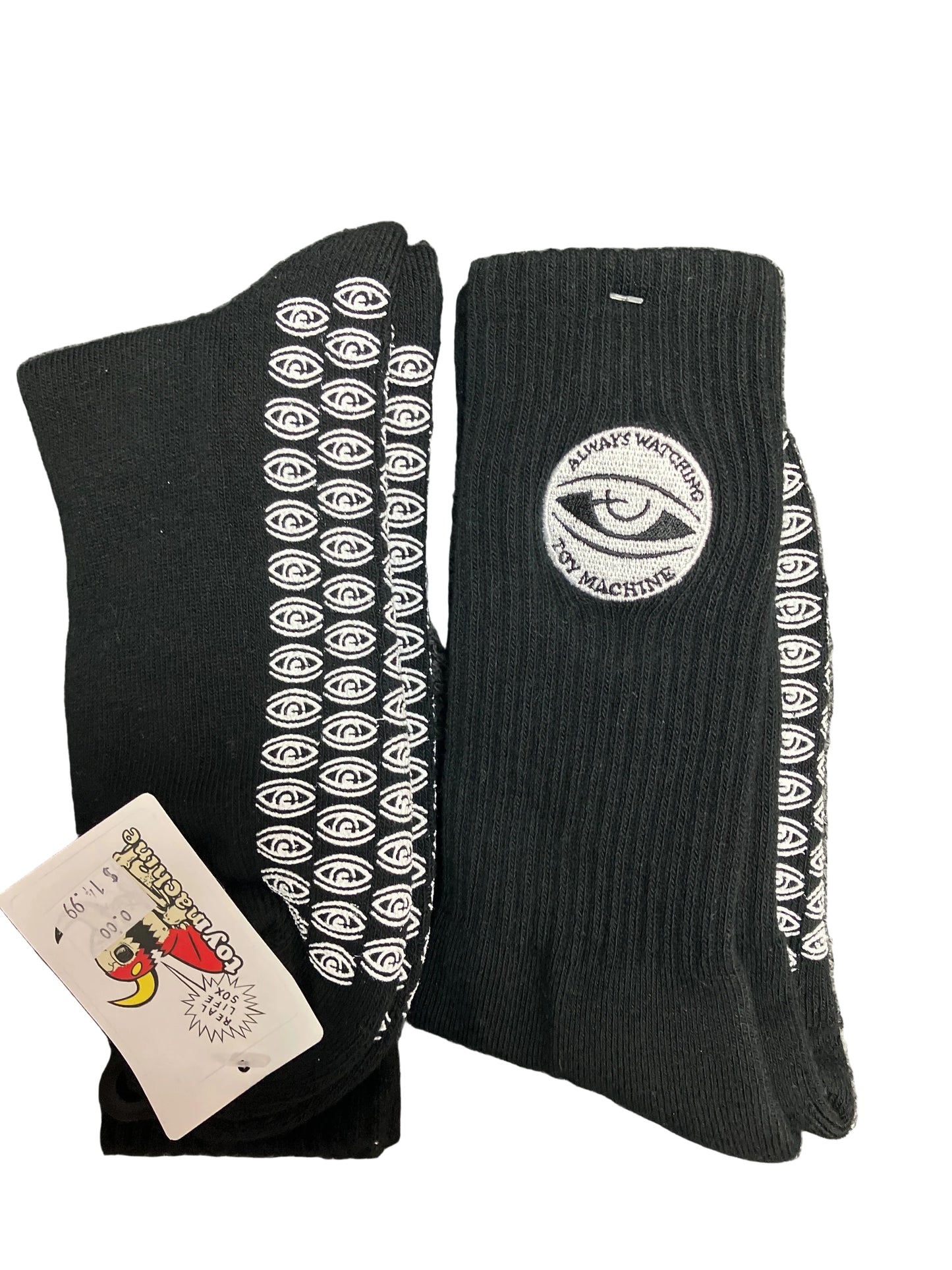 Toy Machine socks always watching grip-black