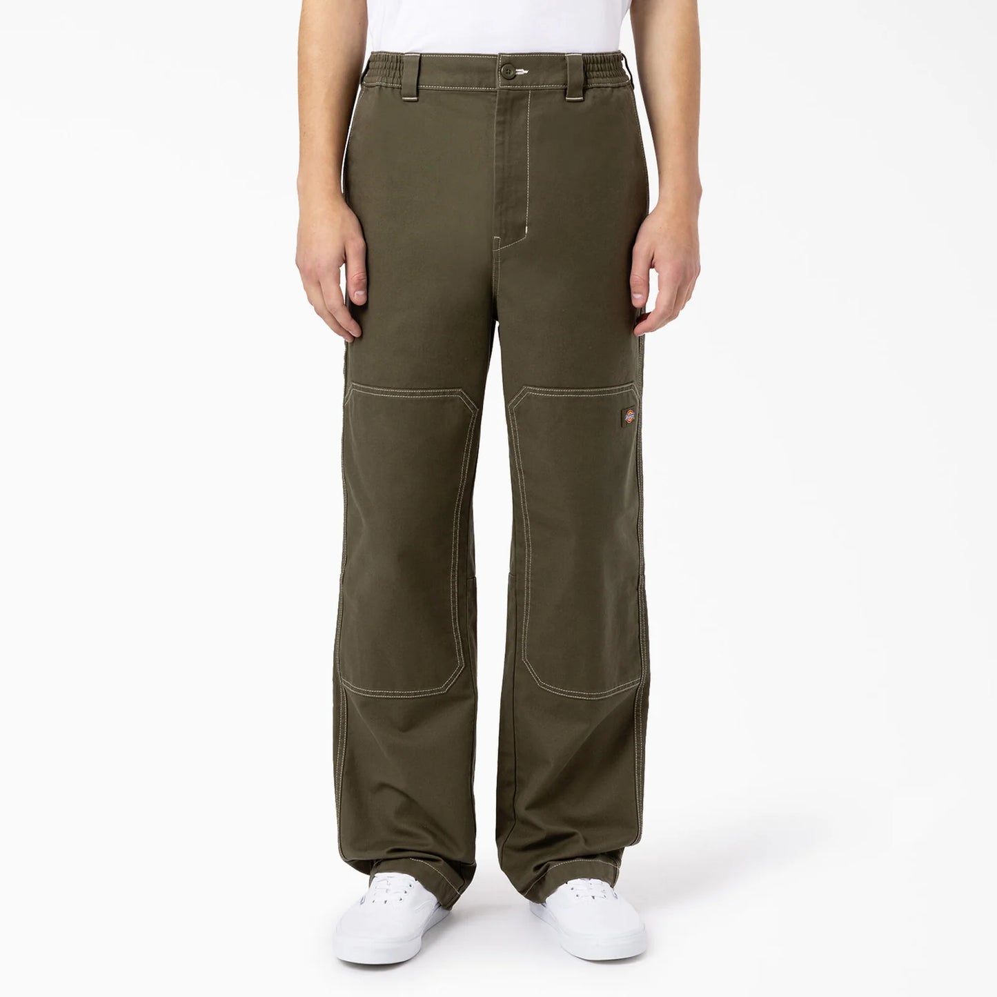 Dickies Florala Double Knee Pants - Military Green