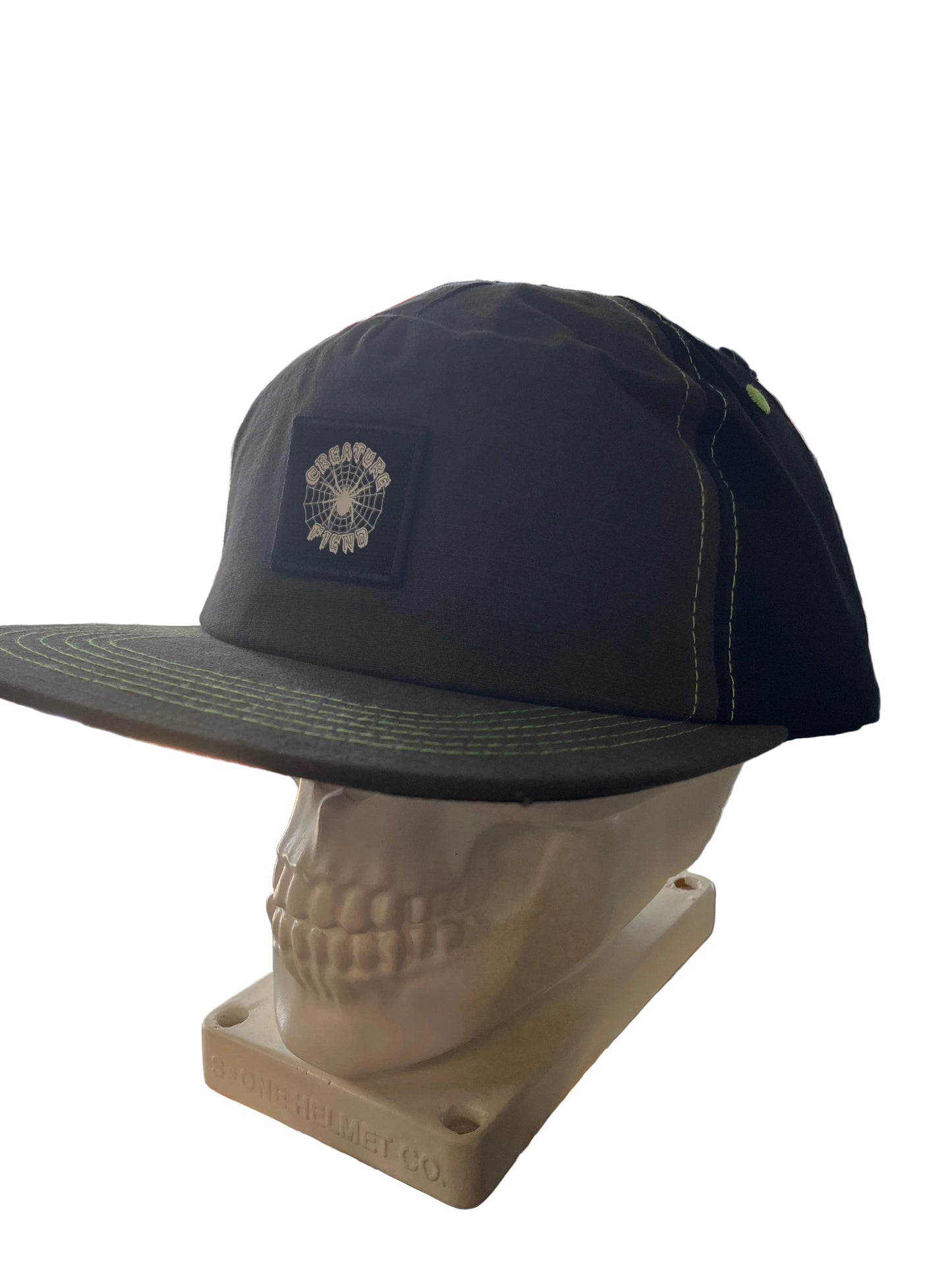 Creature Fiend Unstructured Patch SnapBack Hat Black/Grey