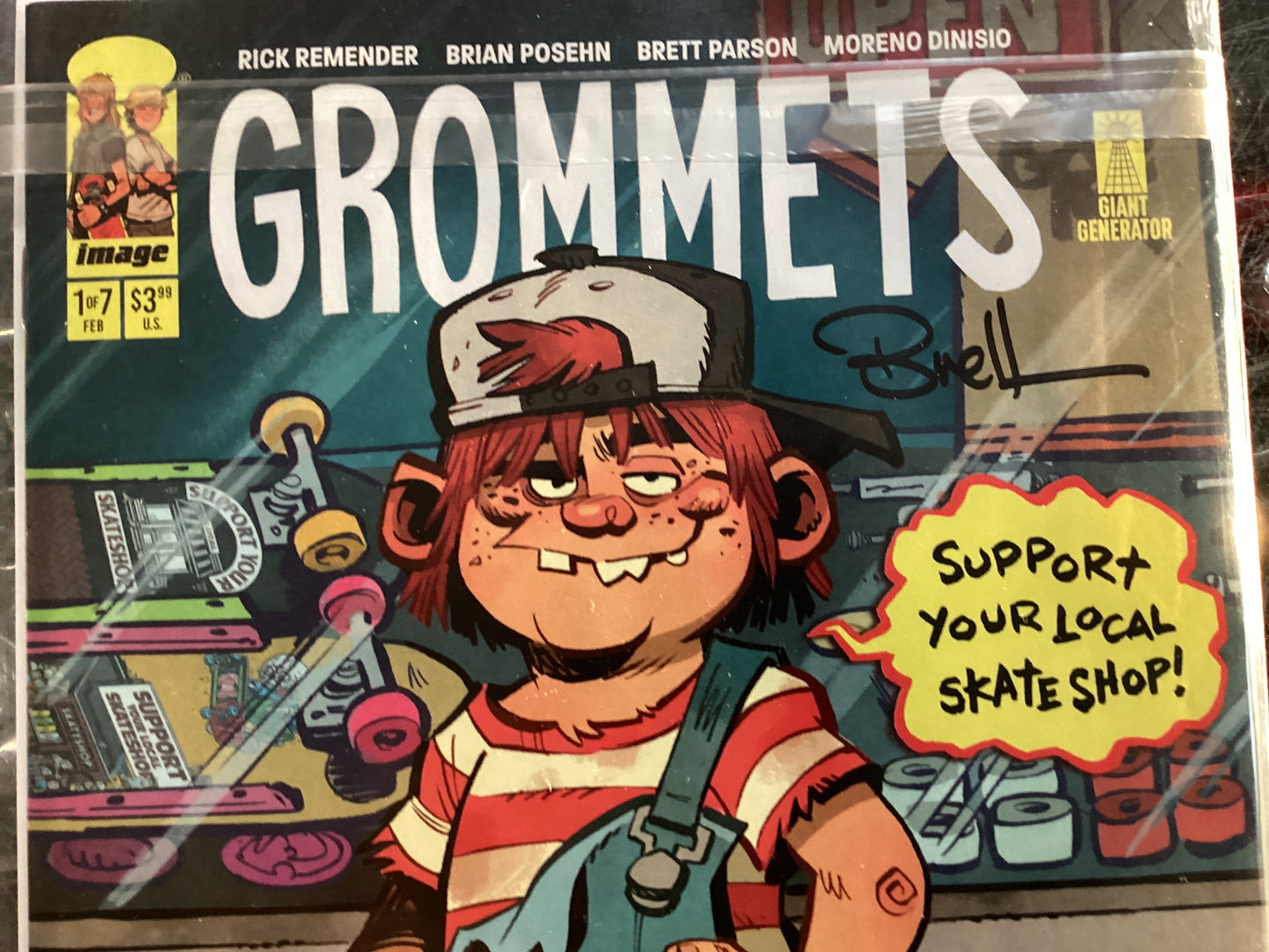 GROMMETS SIGNED comic book 2026 Skate Shop Day