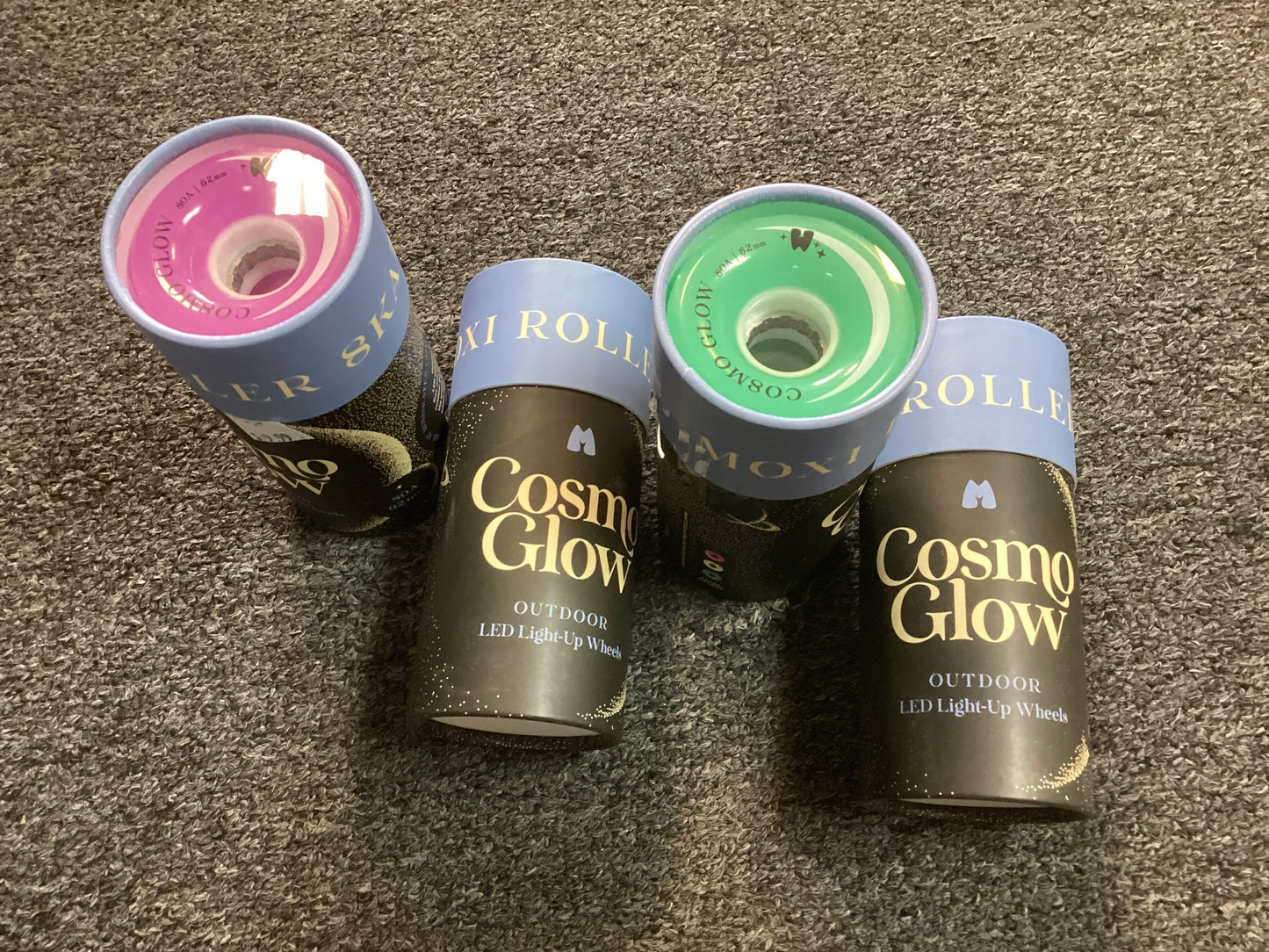 Moxi Cosmo Glow Wheels LED lights Outdoor 62mm x 32mm 80A