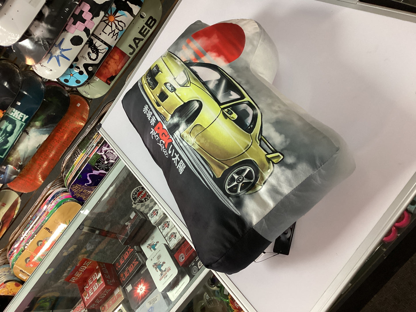 DGK PILLOW RED FUTURE 21” x 14” x 4”