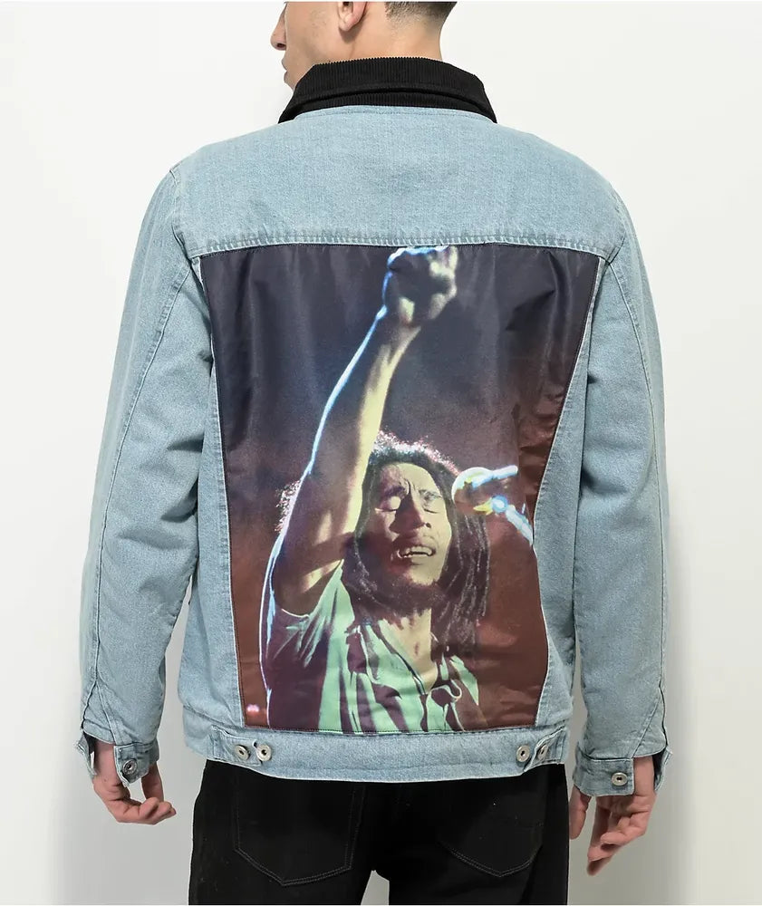 PRIMITIVE x BOB MARLEY Men’s Denim Jacket Large