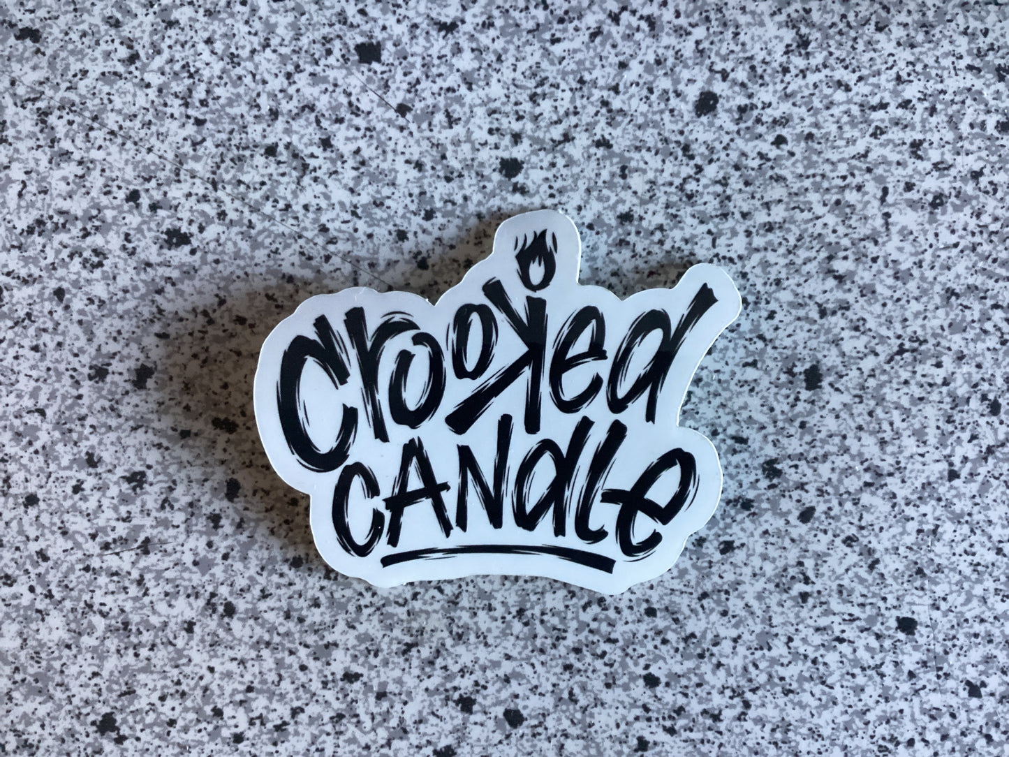 Crooked Candle Sticker 3”