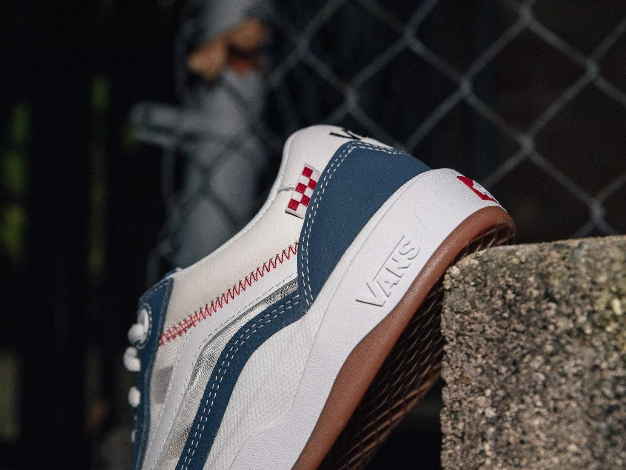 Vans Wayvee Pro Skate Shoes Navy/White/Red