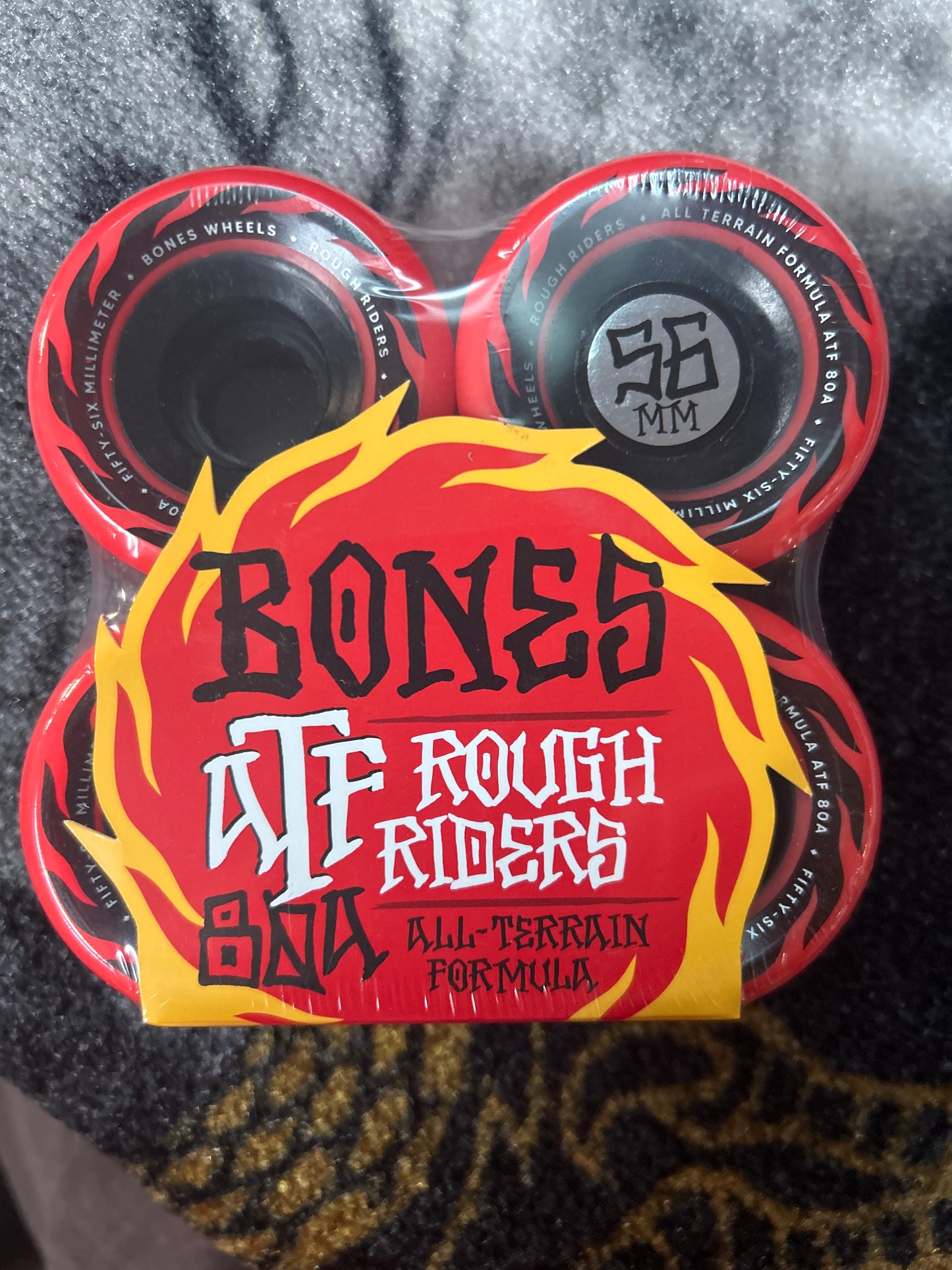 Bones ATF wheels Rough Riders Eternal Flame 80A 56mm red