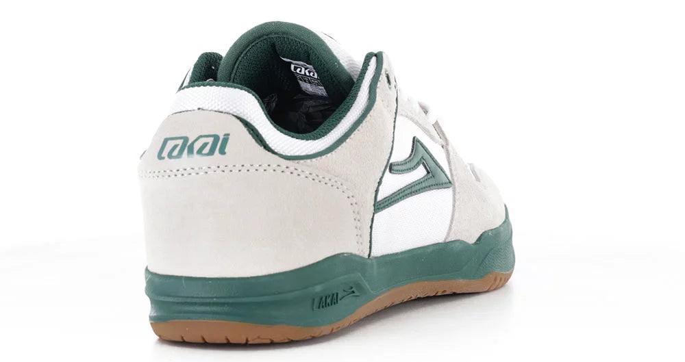 LAKAI TELFORD LOW ELITE WHITE SUEDE CORDURA SPRUCE