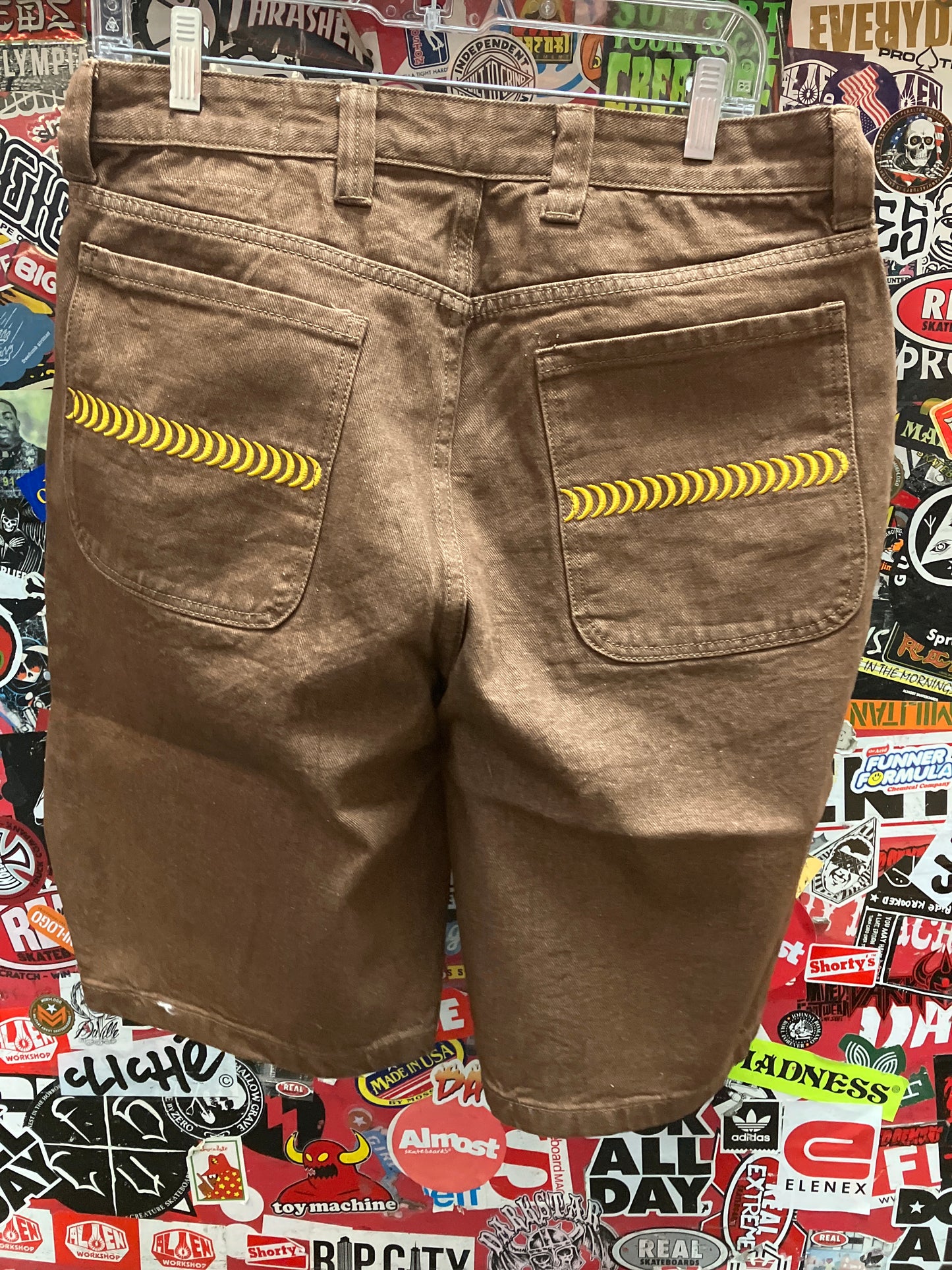 Spitfire Denim Shorts Brown