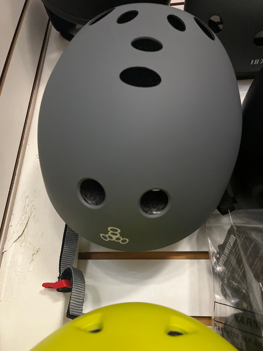 Triple Eight Helmet Matte Grey Sweatsaver L/XL