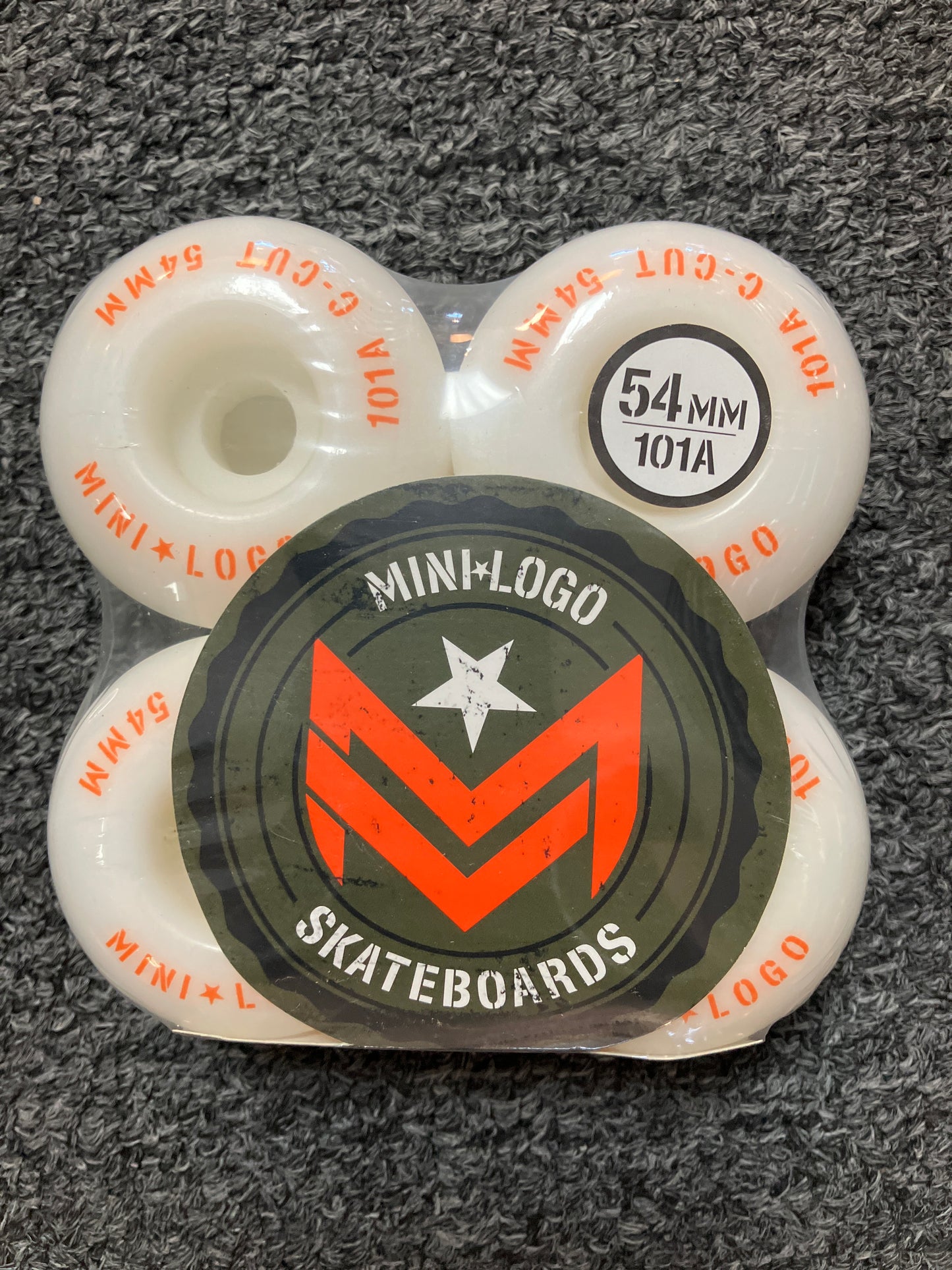 Mini Logo Wheels 54mm x 101a C-Cut