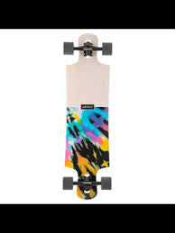 Landyachtz Skateboards Drop Hammer Skate Or Dye Longboard Skateboard - 10" x 36.5" Black Wheels