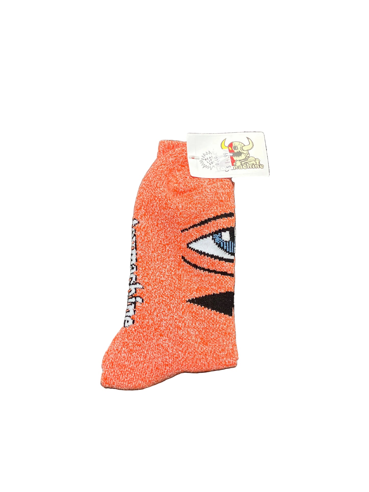 Toy Machine Heather Crew socks- Orange