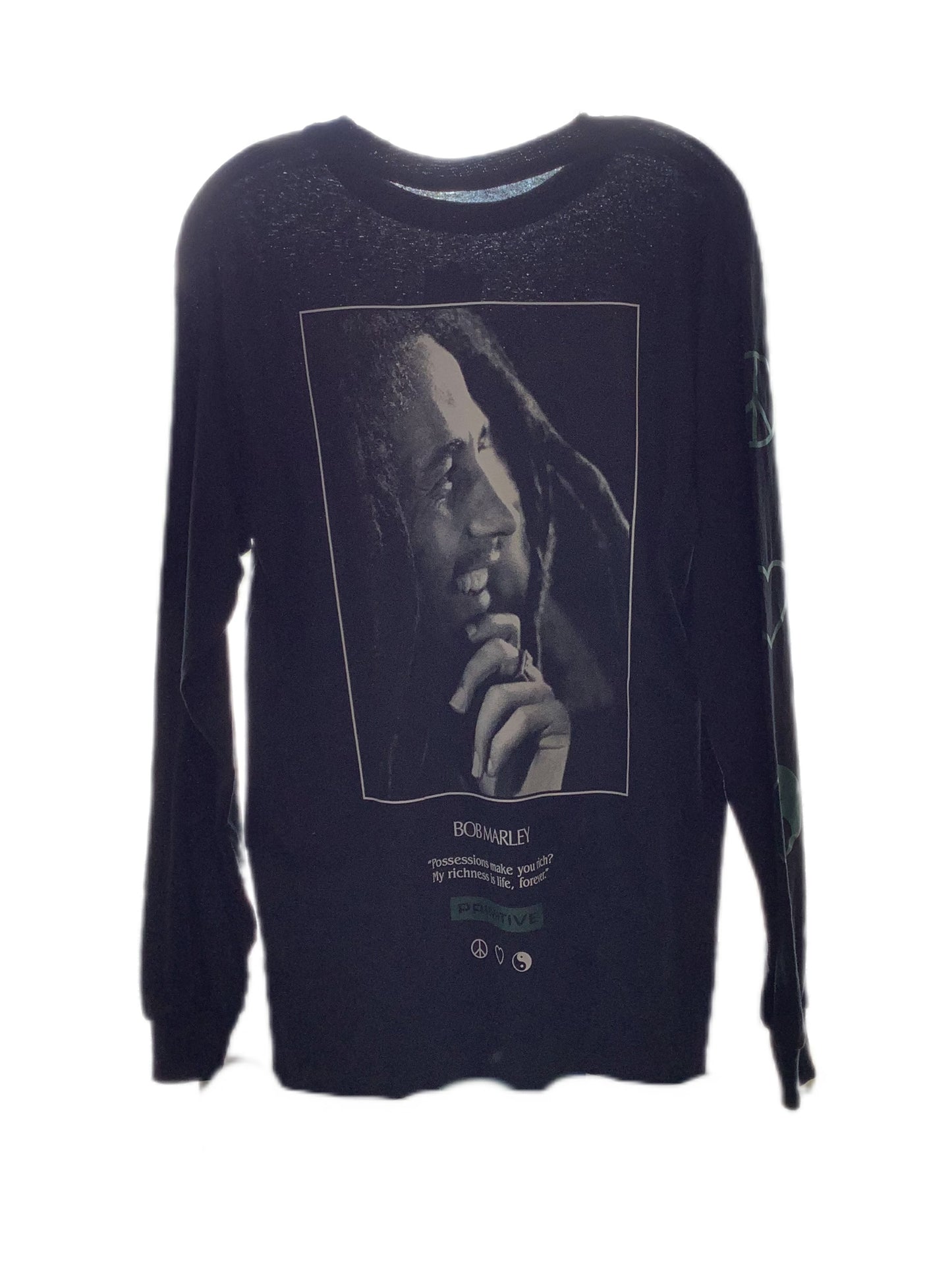 Primitive Bob Marley Life Forever Long Sleeve Shirt M