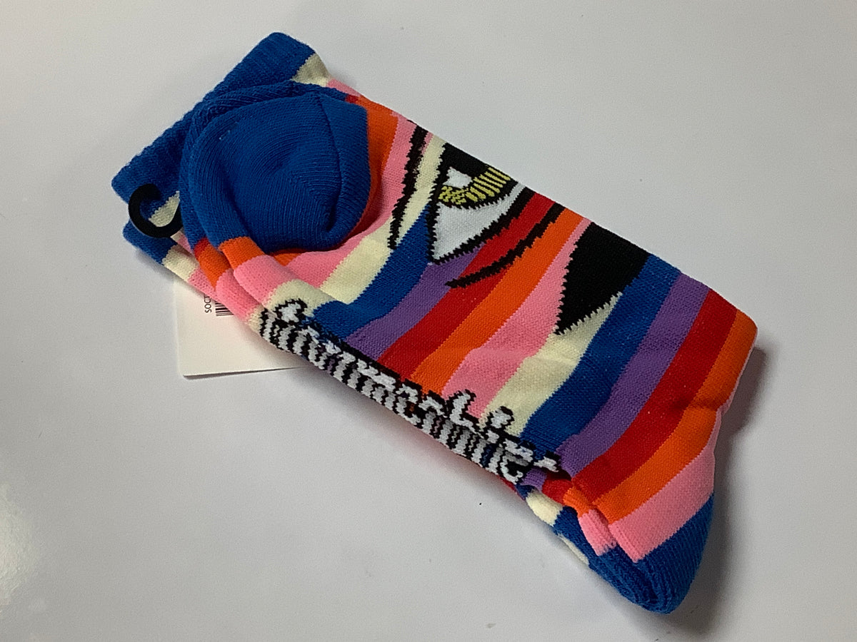 TOY MACHINE SOCKS RAINBOW BLUE