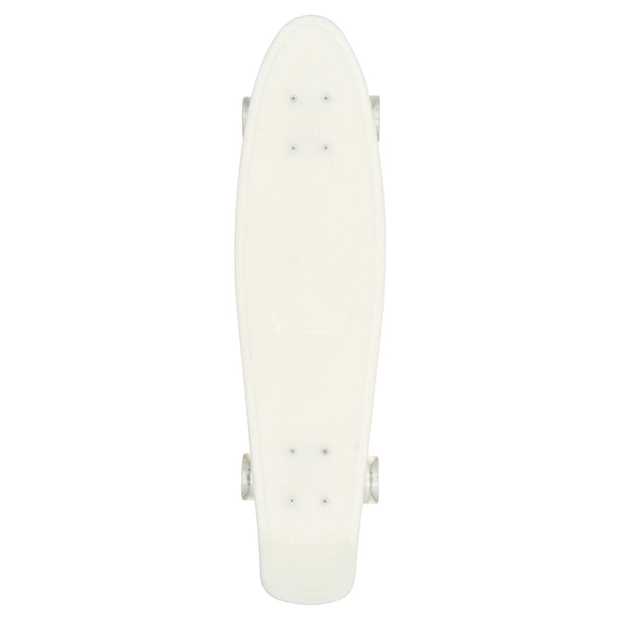 Swell White Wash Glow in the Dark Penny Board Light Up Wheels Complete
