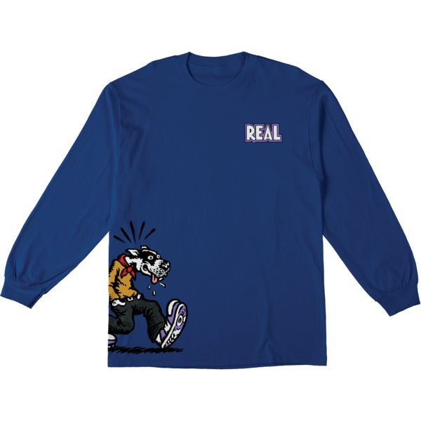 Real Skateboards Comix Royal Long-Sleeve Shirt Blue