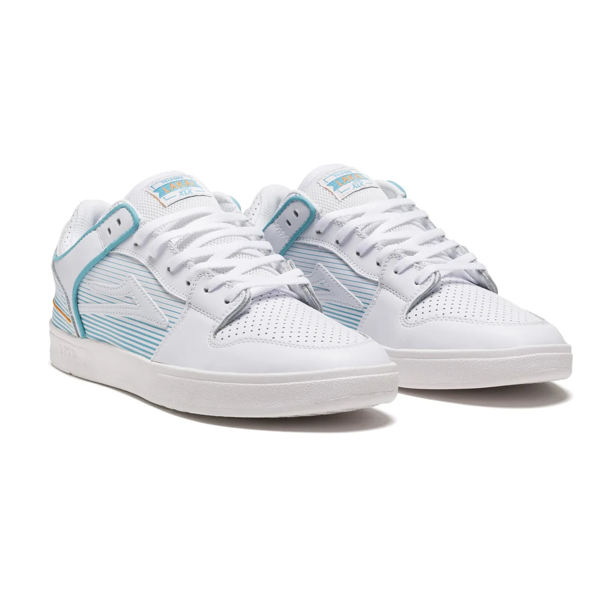 Lakai Telford Low Shoes White Leather Size 11