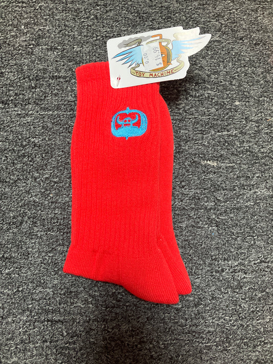 Toy Machine Matokie Logo Socks- Red